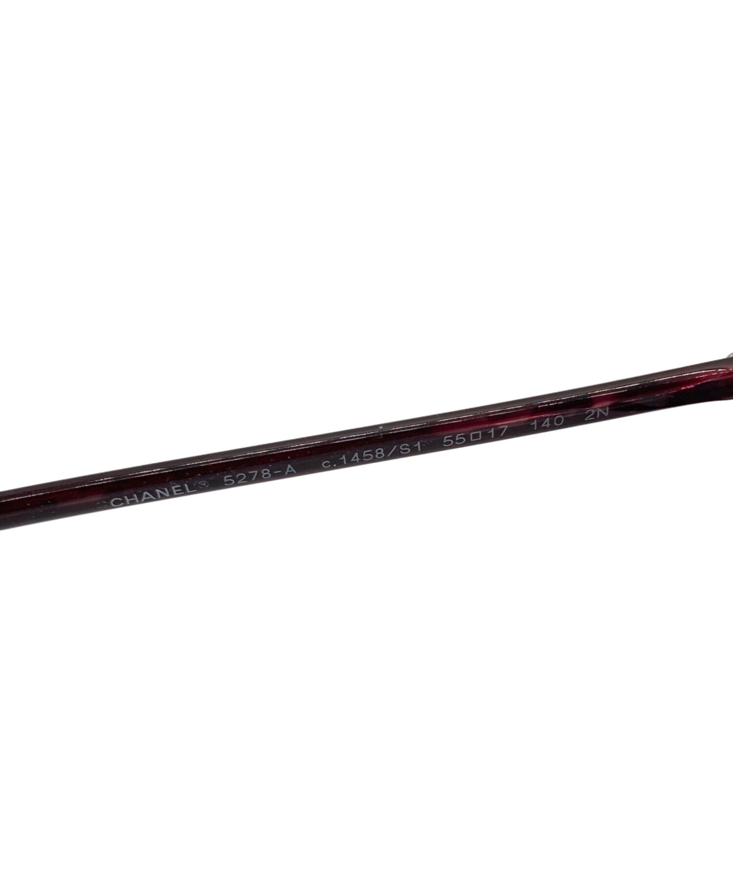 中古・古着通販】CHANEL (シャネル) サングラス ワインレッド サイズ