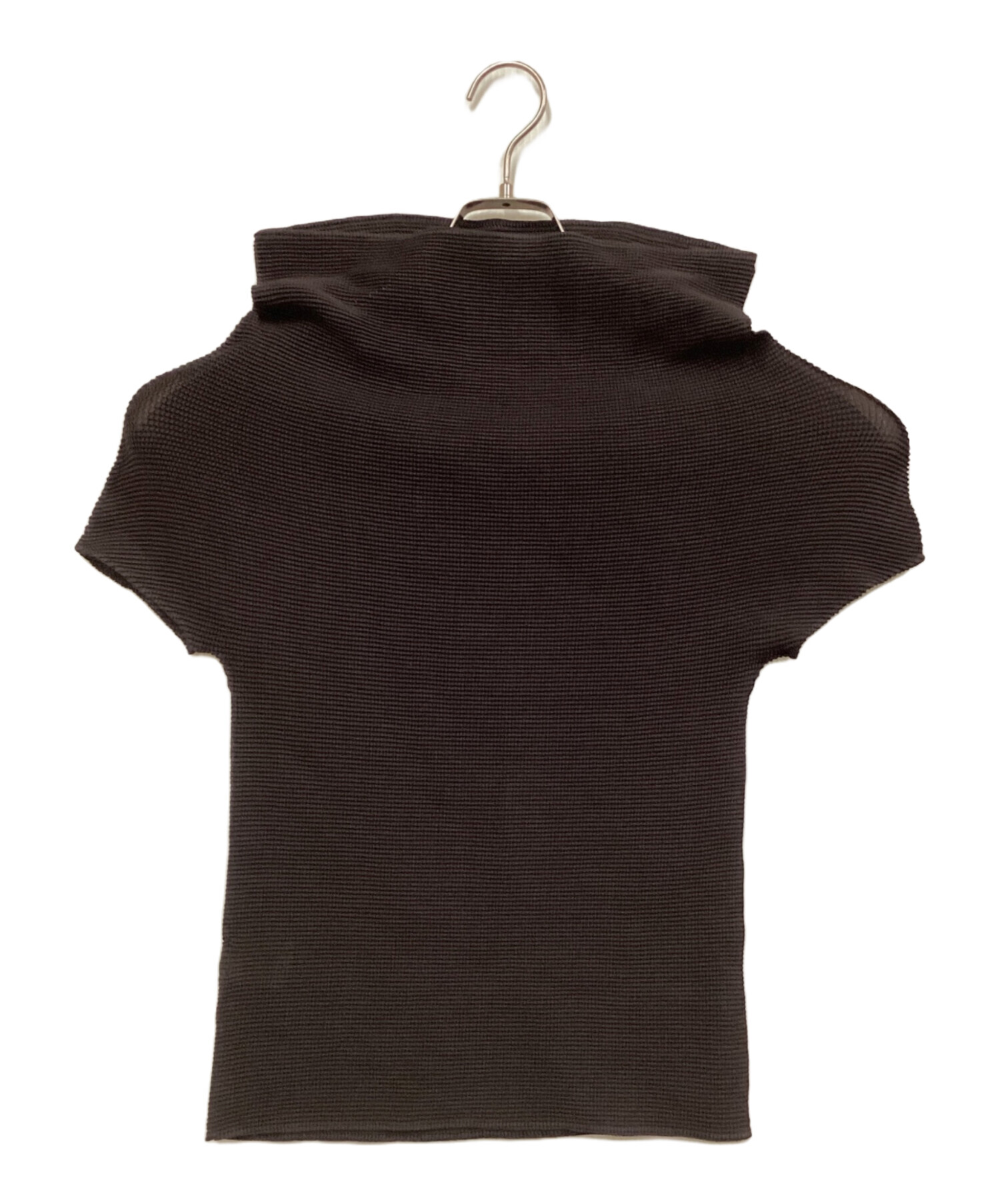 me ISSEY MIYAKE イッセイミヤケ ワッフル プリーツ 変形 カットソー　 MI61KK224 ネイビー 中古・古着通販】me ISSEY MIYAKE (ミーイッセイ ミヤケ) ワッフル