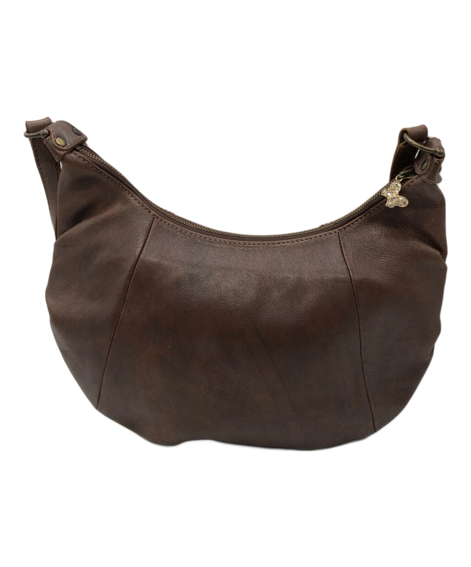 中古・古着通販】ANNA SUI (アナスイ) レザーショルダーバッグ