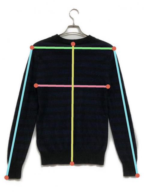 中古・古着通販】GIVENCHY (ジバンシィ) ロゴ刺繍ボーダーニット