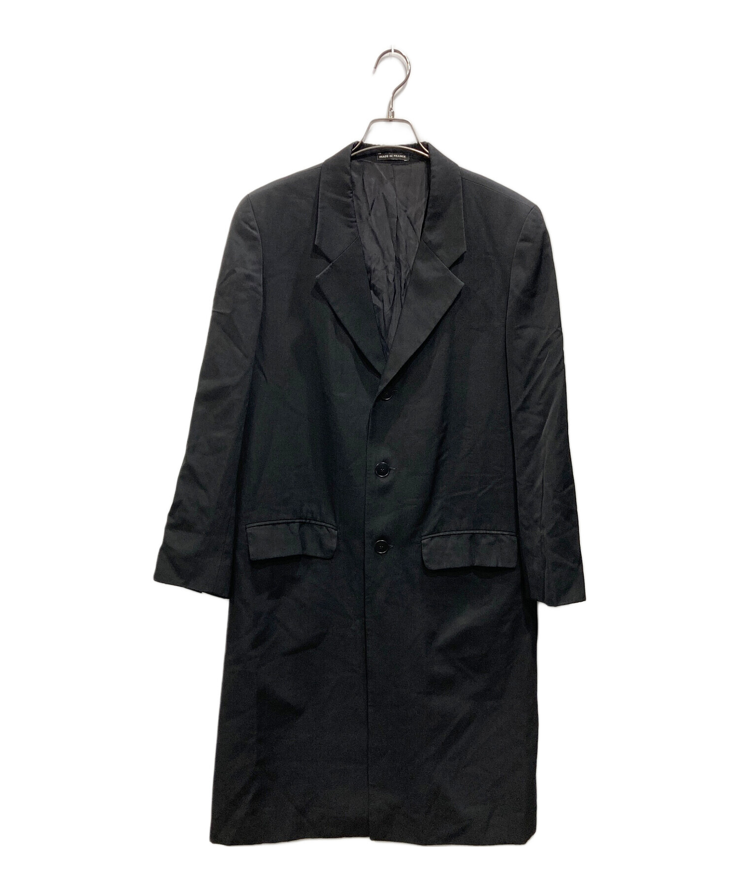 フランス製 ブラック agnès b. アニエスベーオム　チェスターコート 中古・古着通販】agnes b homme (アニエスベーオム) チェスターコート