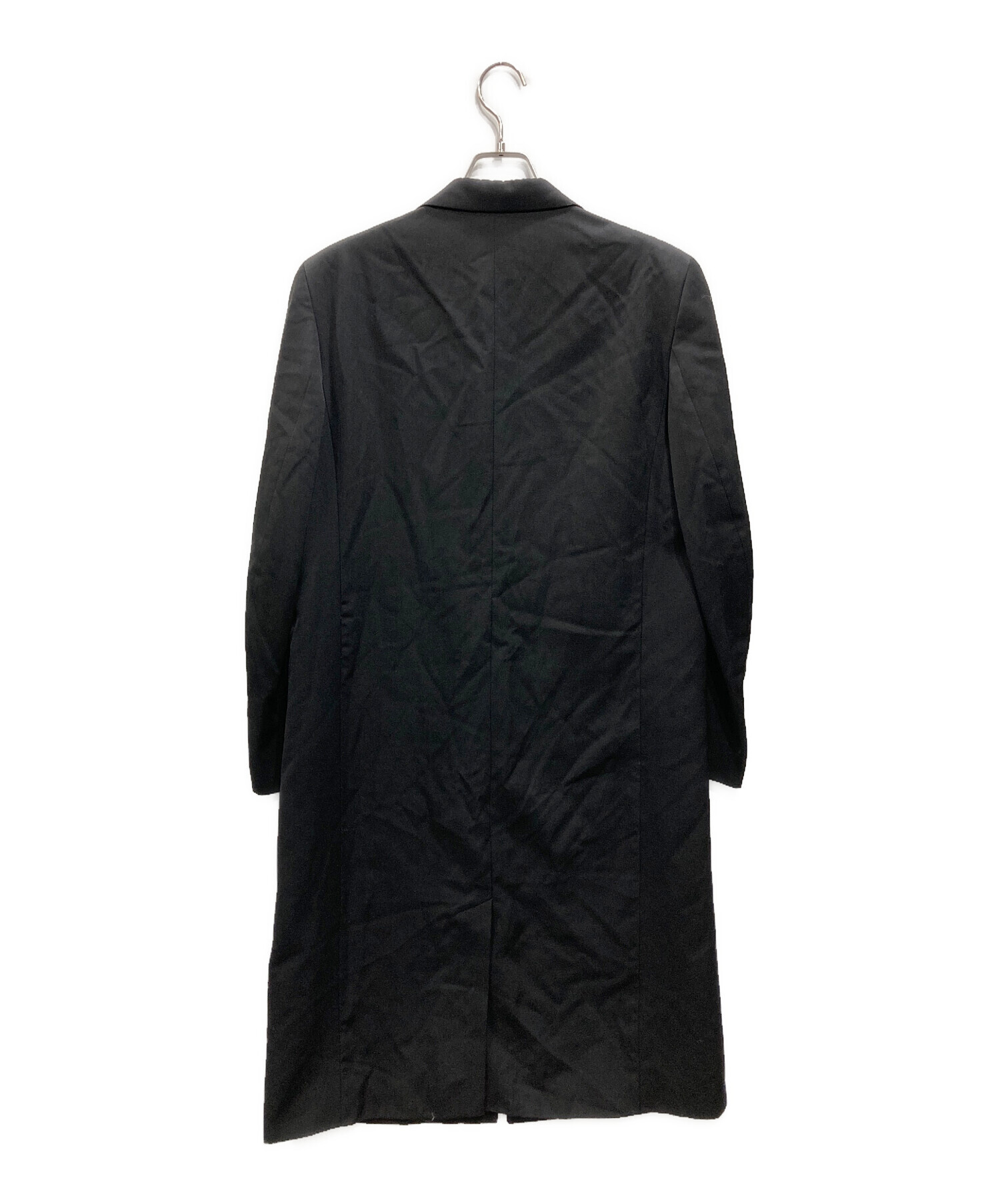 フランス製　agnes b homme ウール　チェスターコート　Mサイズ 黒 中古・古着通販】agnes b homme (アニエスベーオム) チェスターコート