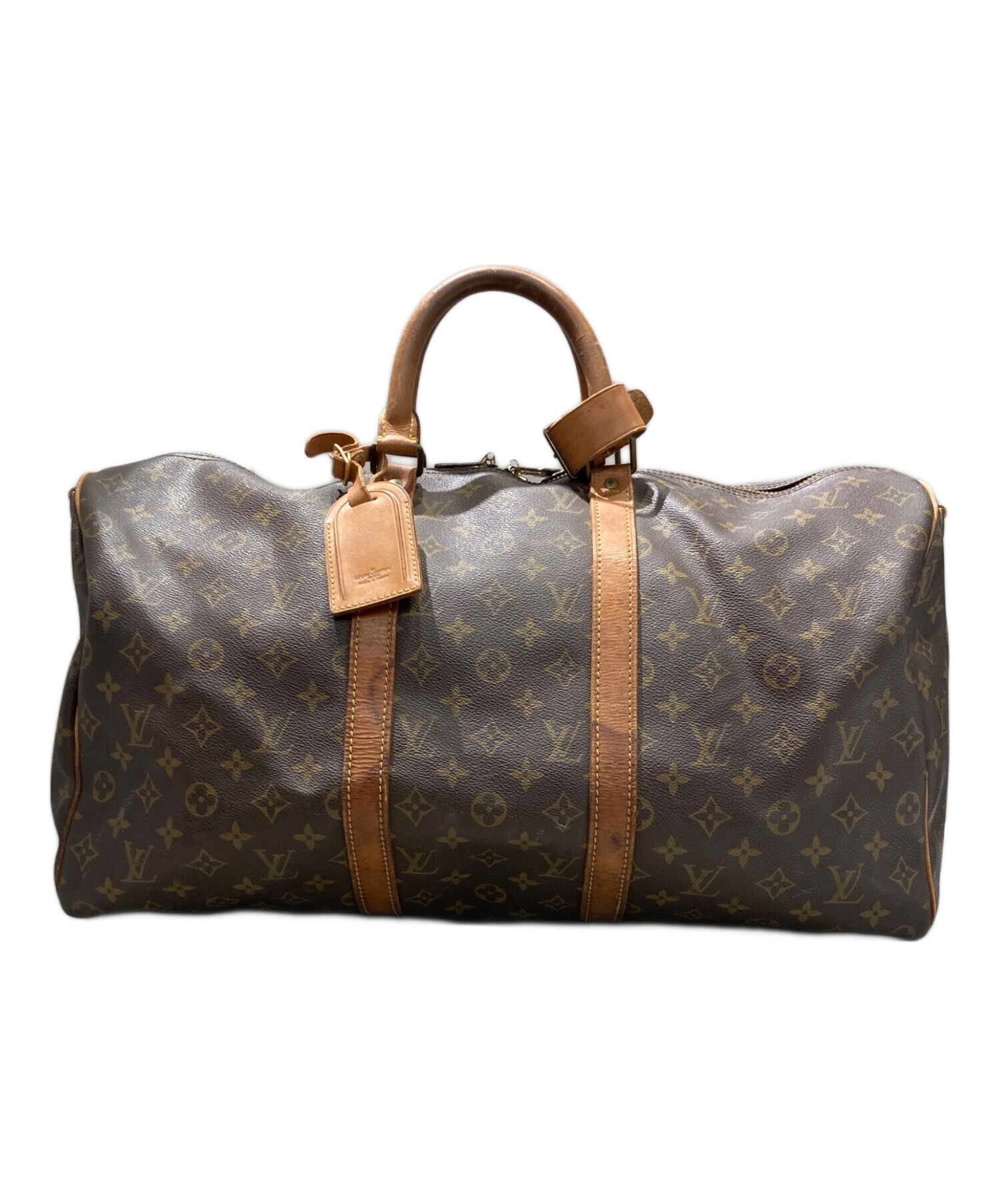 Louis Vuitton ブラウン ボストンバッグ 中古・古着通販】LOUIS VUITTON (ルイ ヴィトン) ボストンバッグ