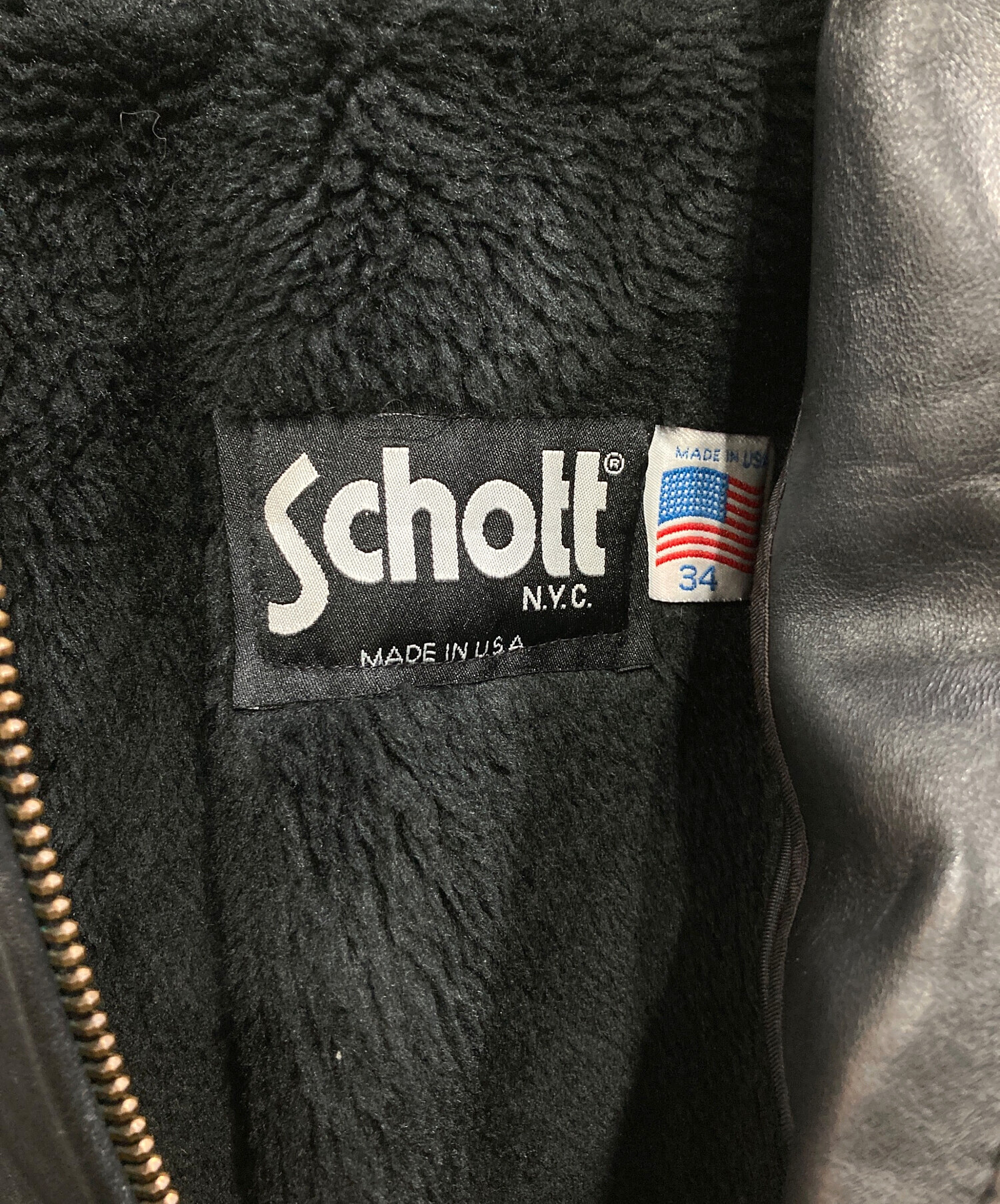 中古・古着通販】Schott (ショット) ボアライナー付きシングル
