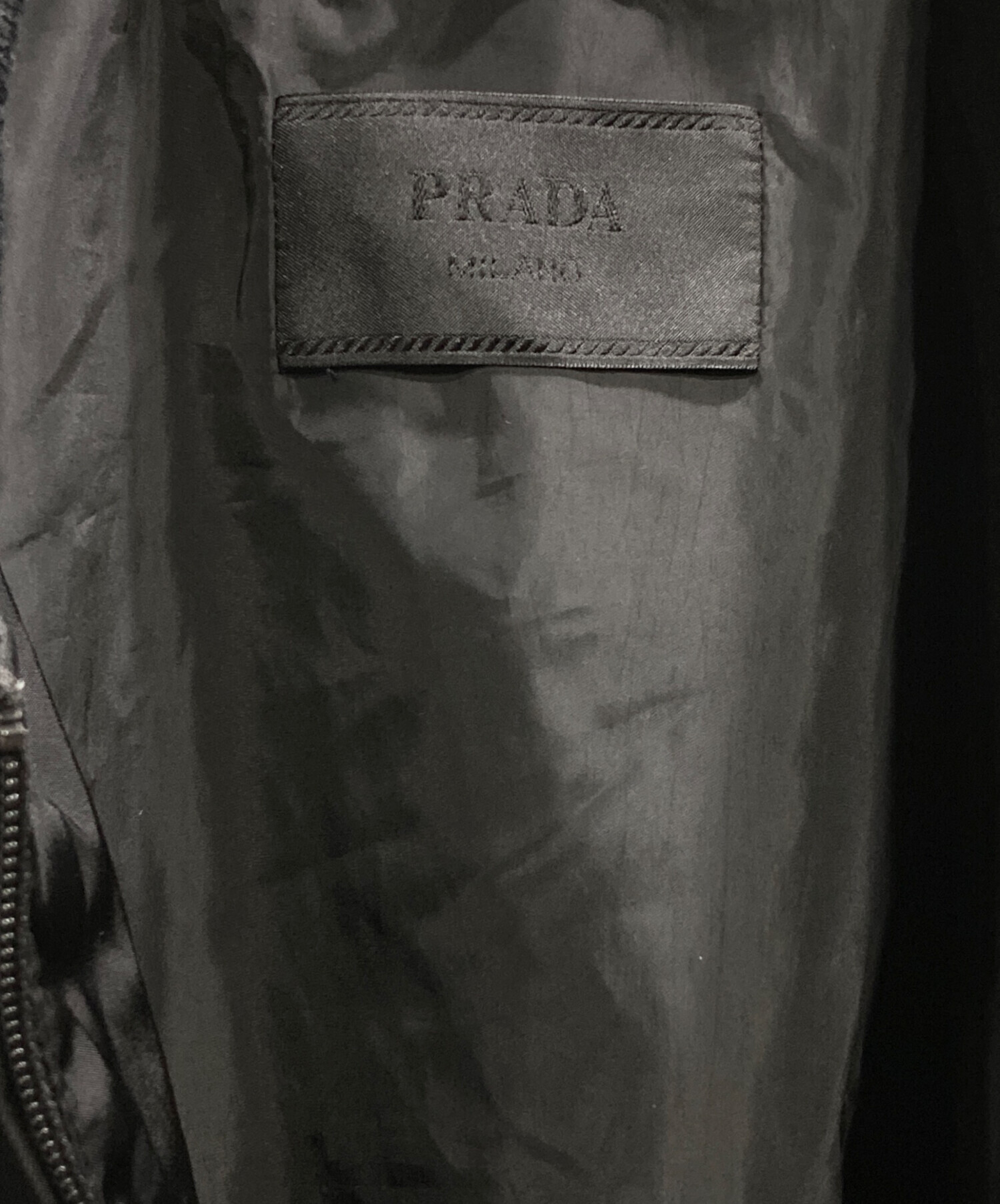 中古・古着通販】PRADA (プラダ) RE-NYLON プレートロゴボンバー 