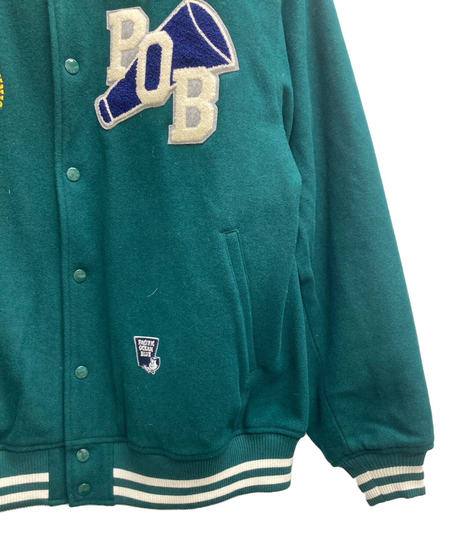 スタジャン ★ オーシャンパシフィック ビンテージ 中古・古着通販】PACIFIC OCEAN BLUE (パシフィックオーシャンブルー