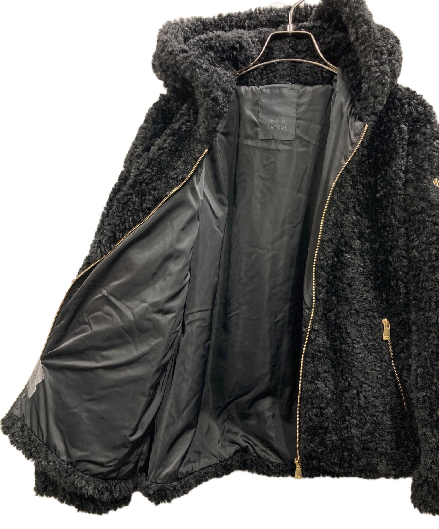 中古・古着通販】TATRAS (タトラス) IPAMAボアパーカー ブラック