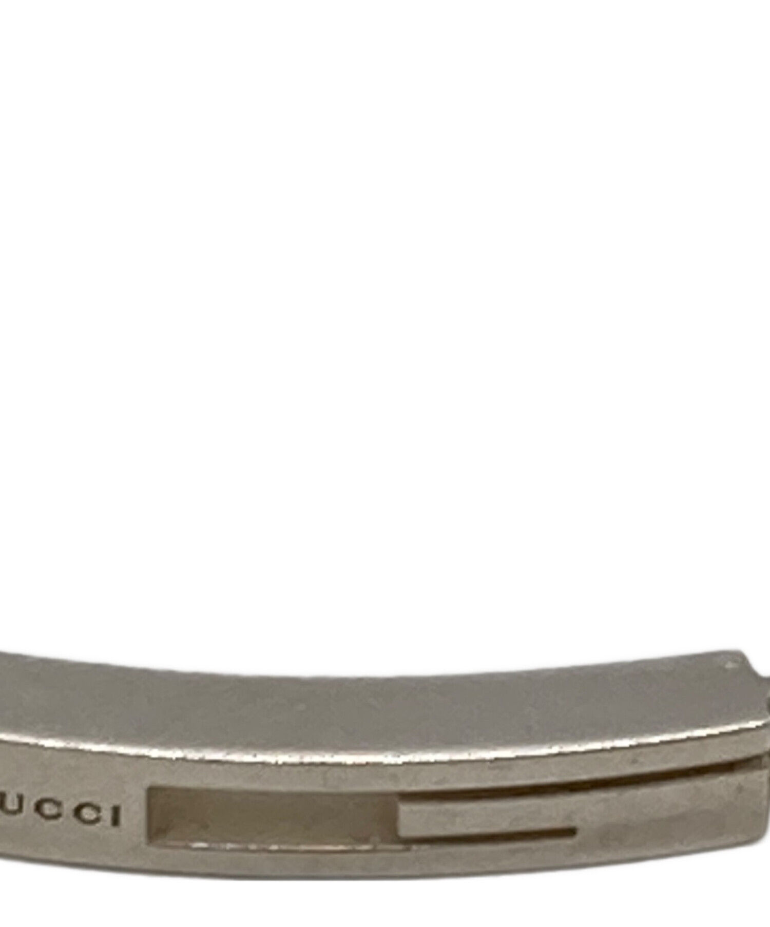 中古・古着通販】GUCCI (グッチ) シルバーカットアウトgブレスレット