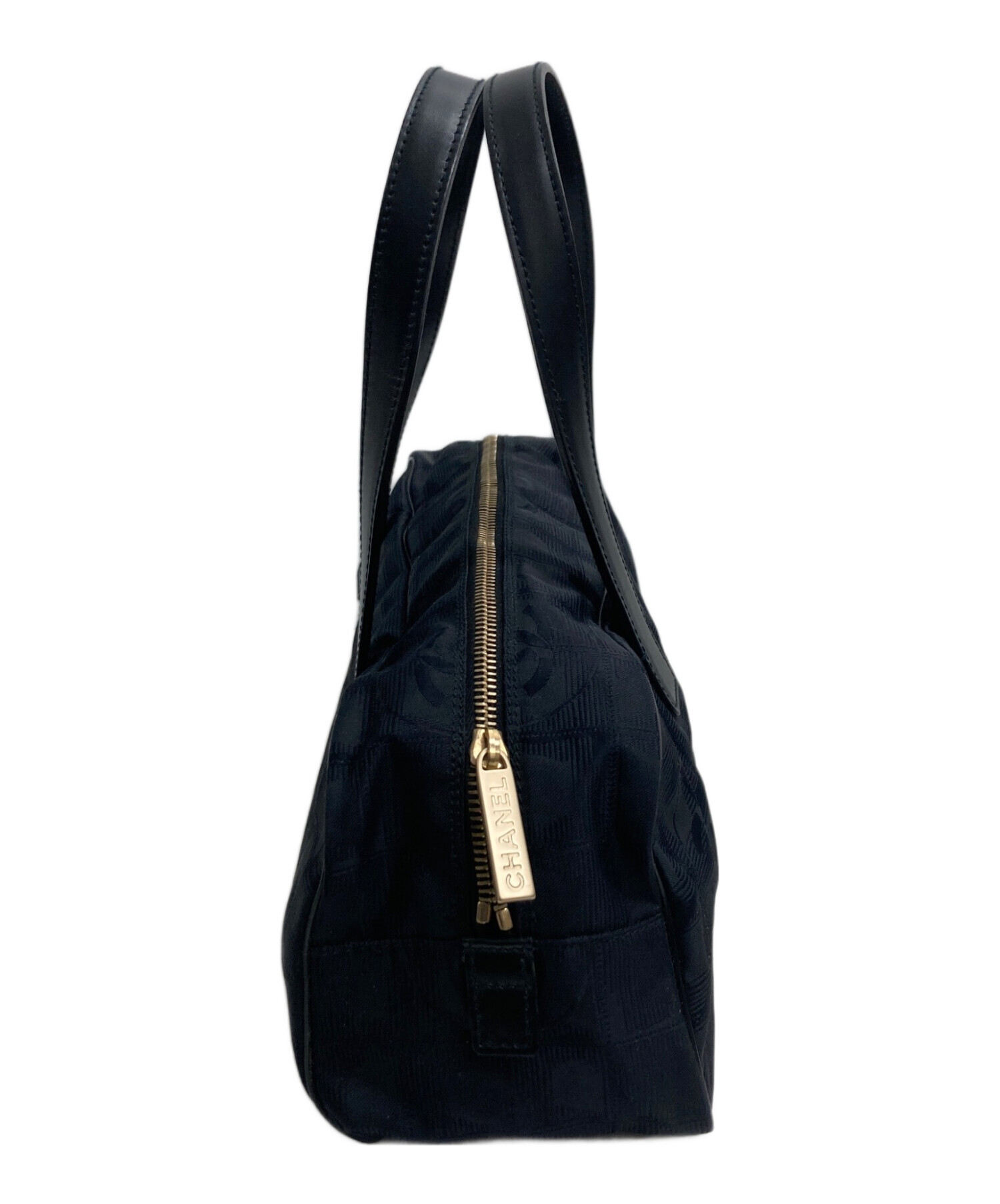 中古・古着通販】CHANEL (シャネル) ミニボストンバッグ ブラック