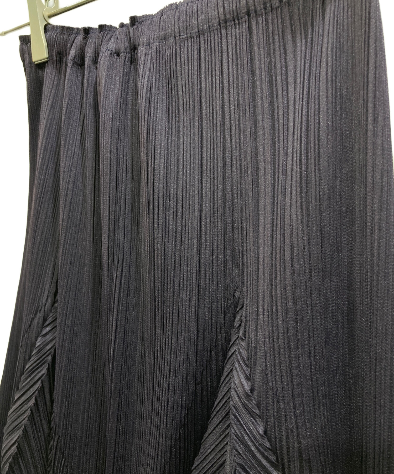 プリーツプリーズ立体裁断パープルプリーツスカート サイズ4 PP71-JG404 プリーツプリーズPLEATS PLEASE プリーツスカート 紫3 (K-147276)