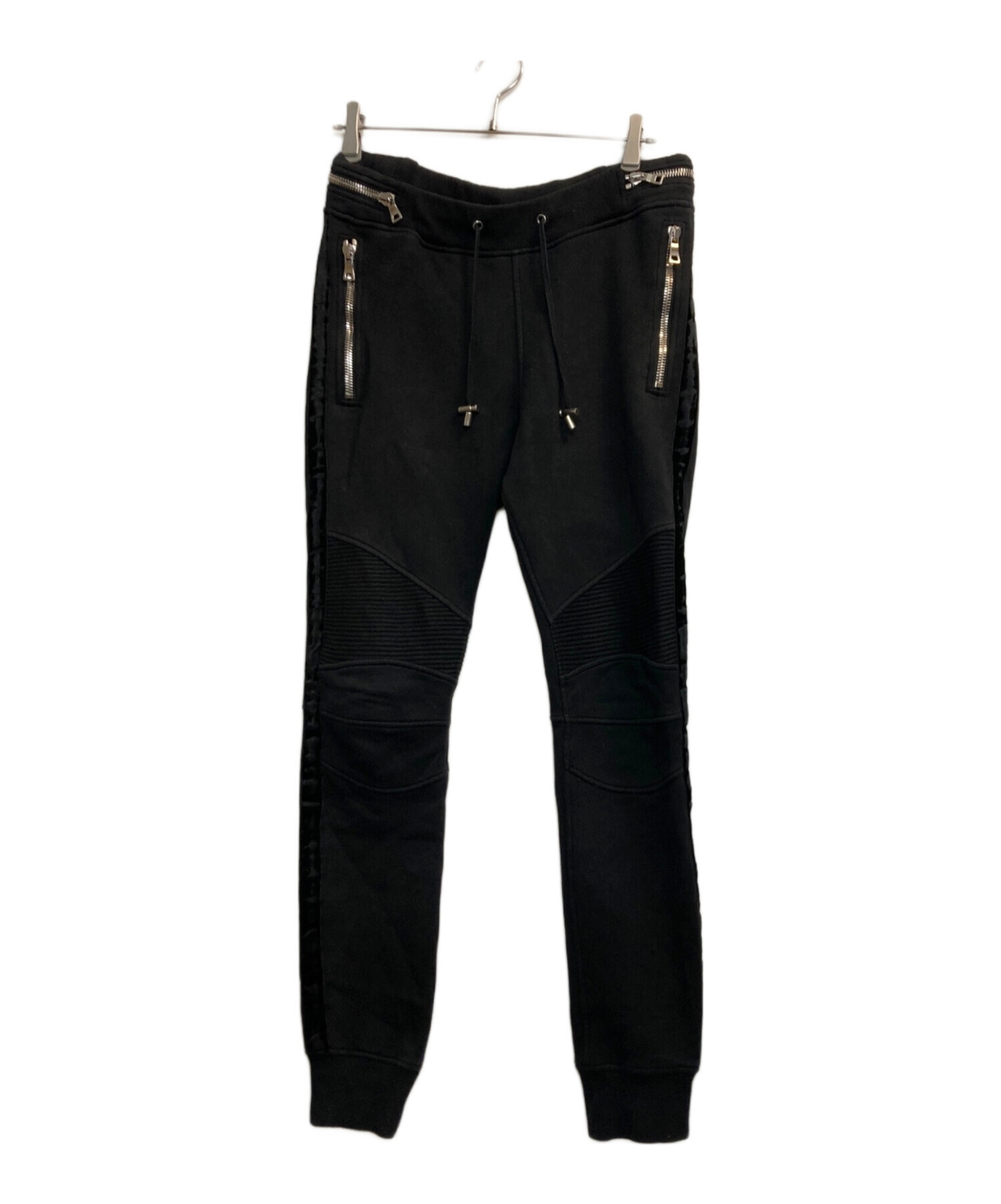 中古・古着通販】BALMAIN (バルマン) ジップデザインジョガーパンツ