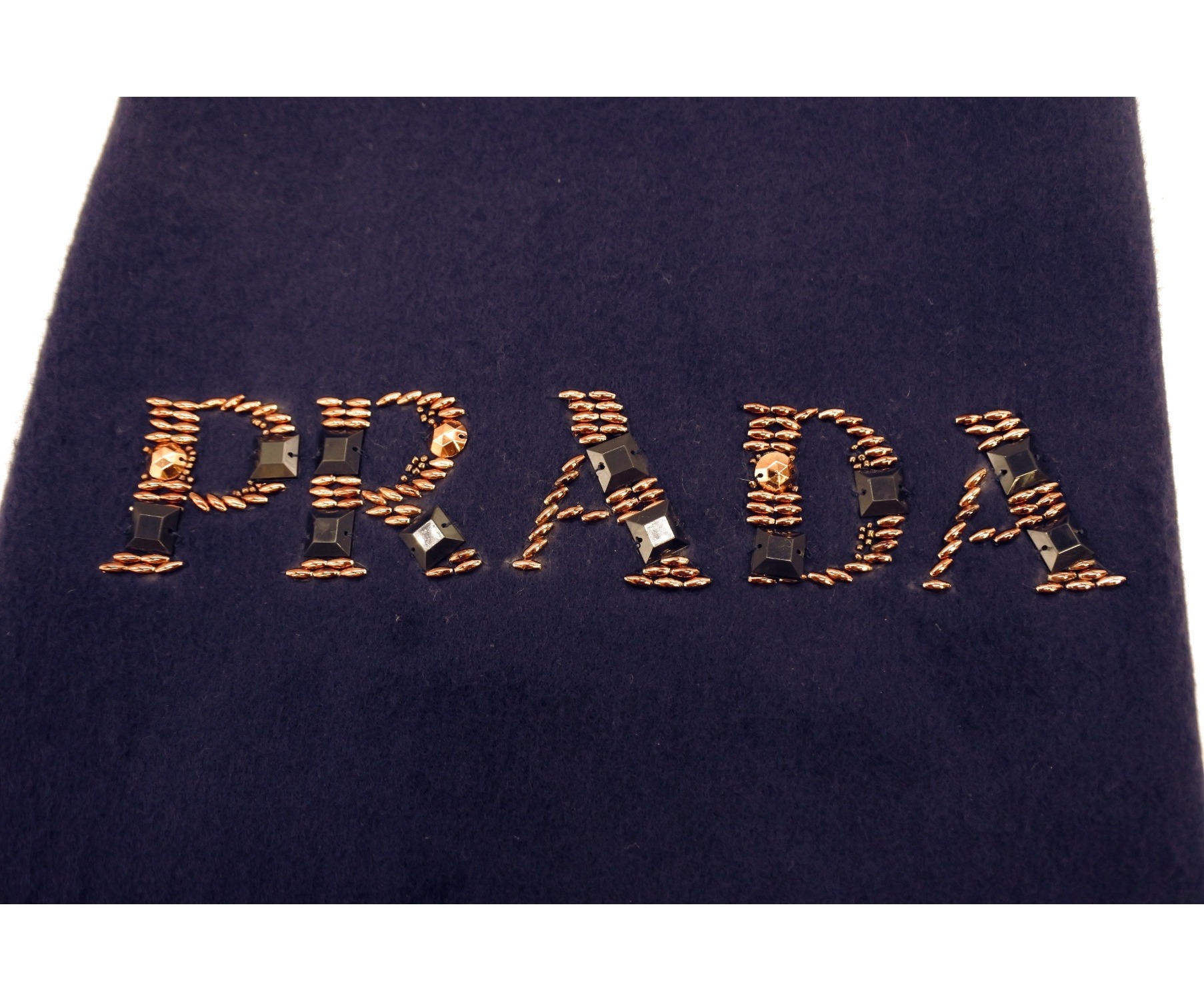 中古・古着通販】PRADA (プラダ) マフラー ネイビー サイズ:下記参照