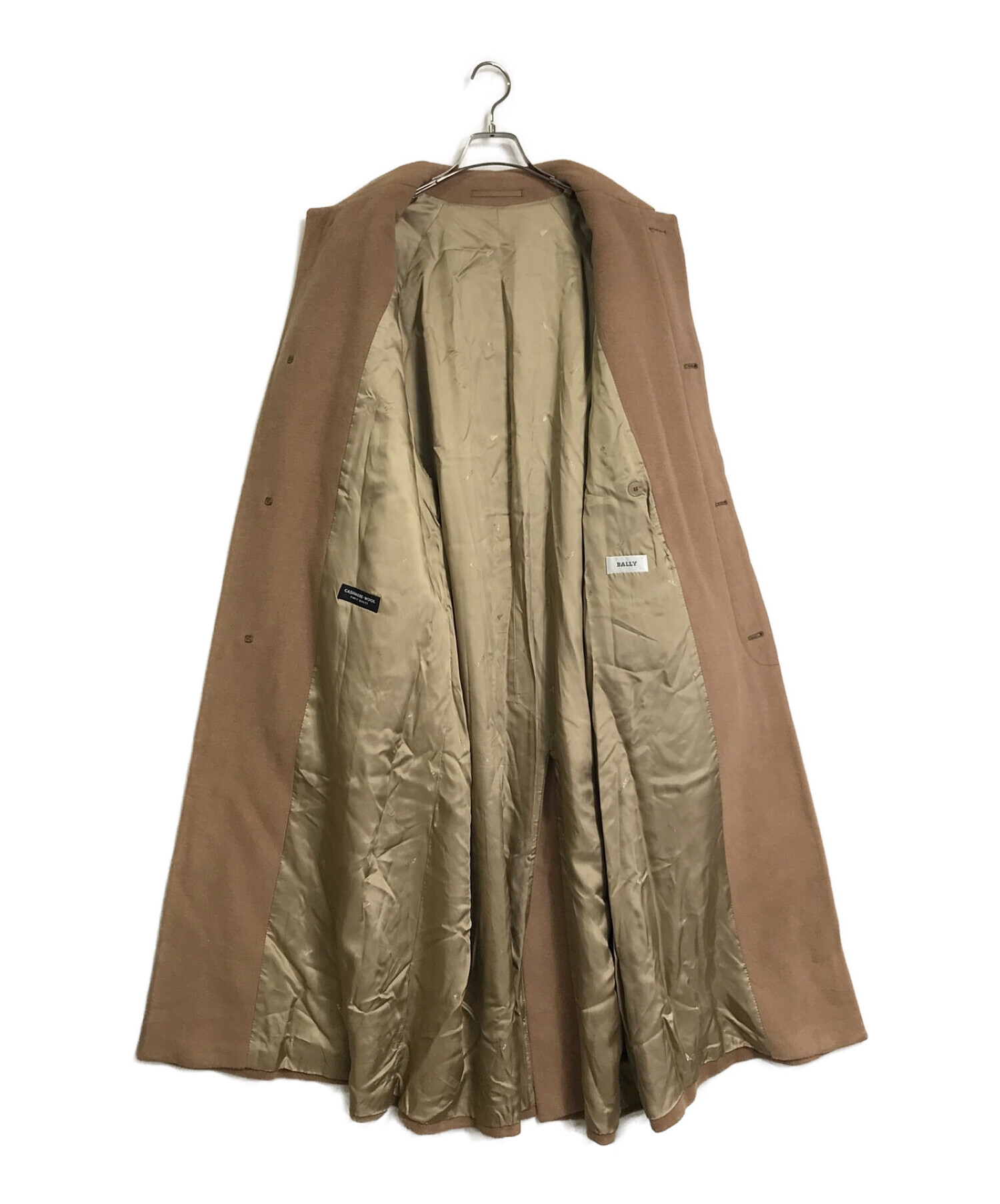 BALLY バリー 羊革 ラムレーザー ベージュ コート ロングコート BALLY バリー 羊革 ラムレーザー ベージュ コート ロングコート