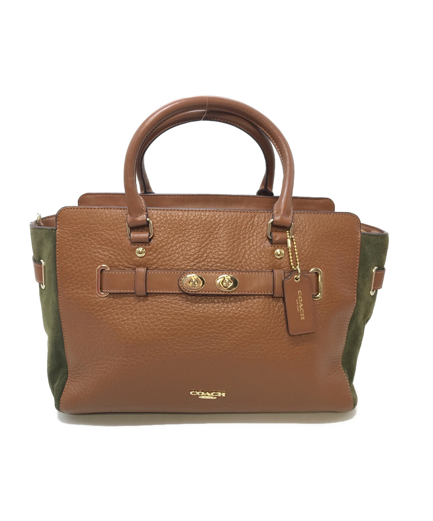 COACH コーチ ハンドバッグ レディース 【古着】【中古】 中古・古着通販】COACH (コーチ) ハンドバッグ レザーバッグ ブラウン
