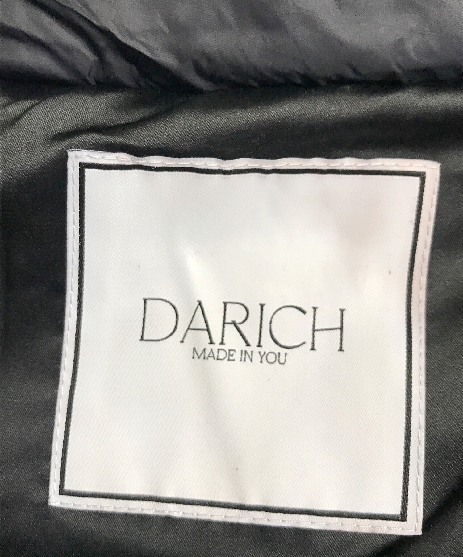 中古・古着通販】Darich (ダーリッチ) キルティングダウンジャケット 