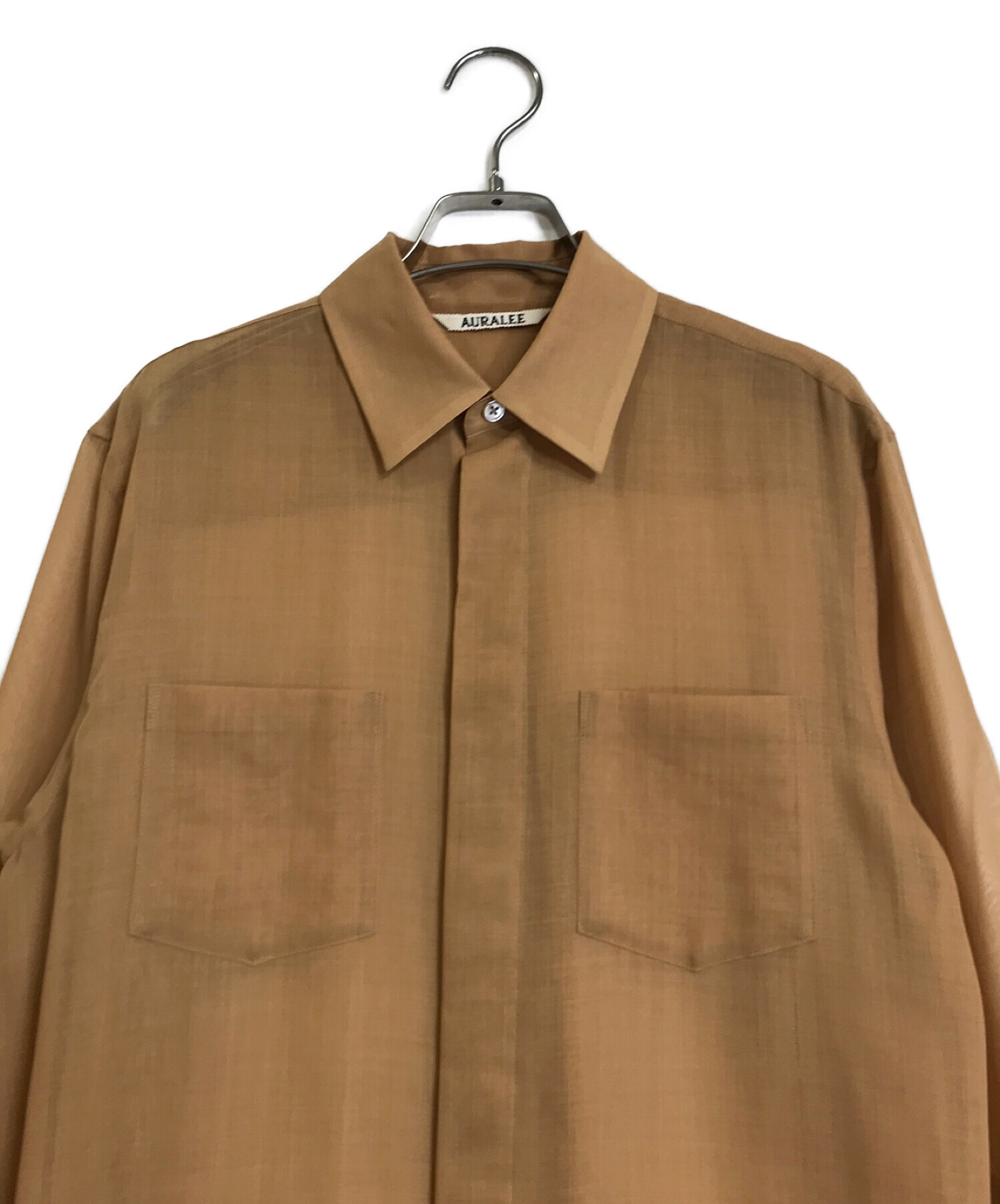 中古・古着通販】AURALEE (オーラリー) SHEER CLOTH SHIRTS ONE-PIECE