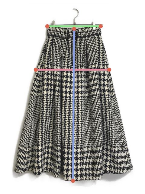 【最終価格】SYSORUS×akko3839 ツイードチェックタックスカート 中古・古着通販】SYSORUS (シソラス) akko3839 (アッコ3839) 別注