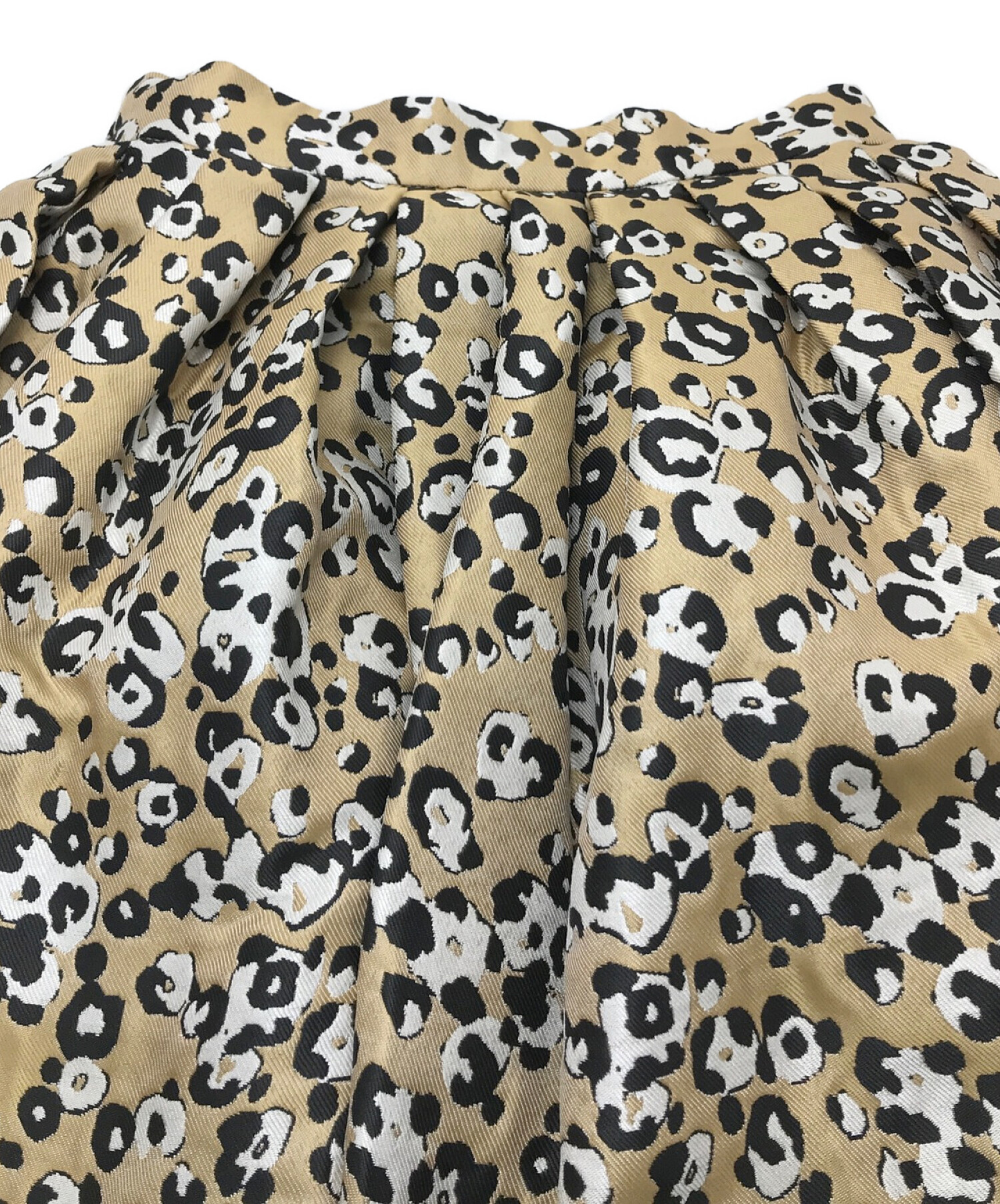 DOUBLE STANDARD CLOTHING レオパード ジャガード ガウン ロング DOUBLE STANDARD CLOTHING レオパード ジャガード ガウン ロング