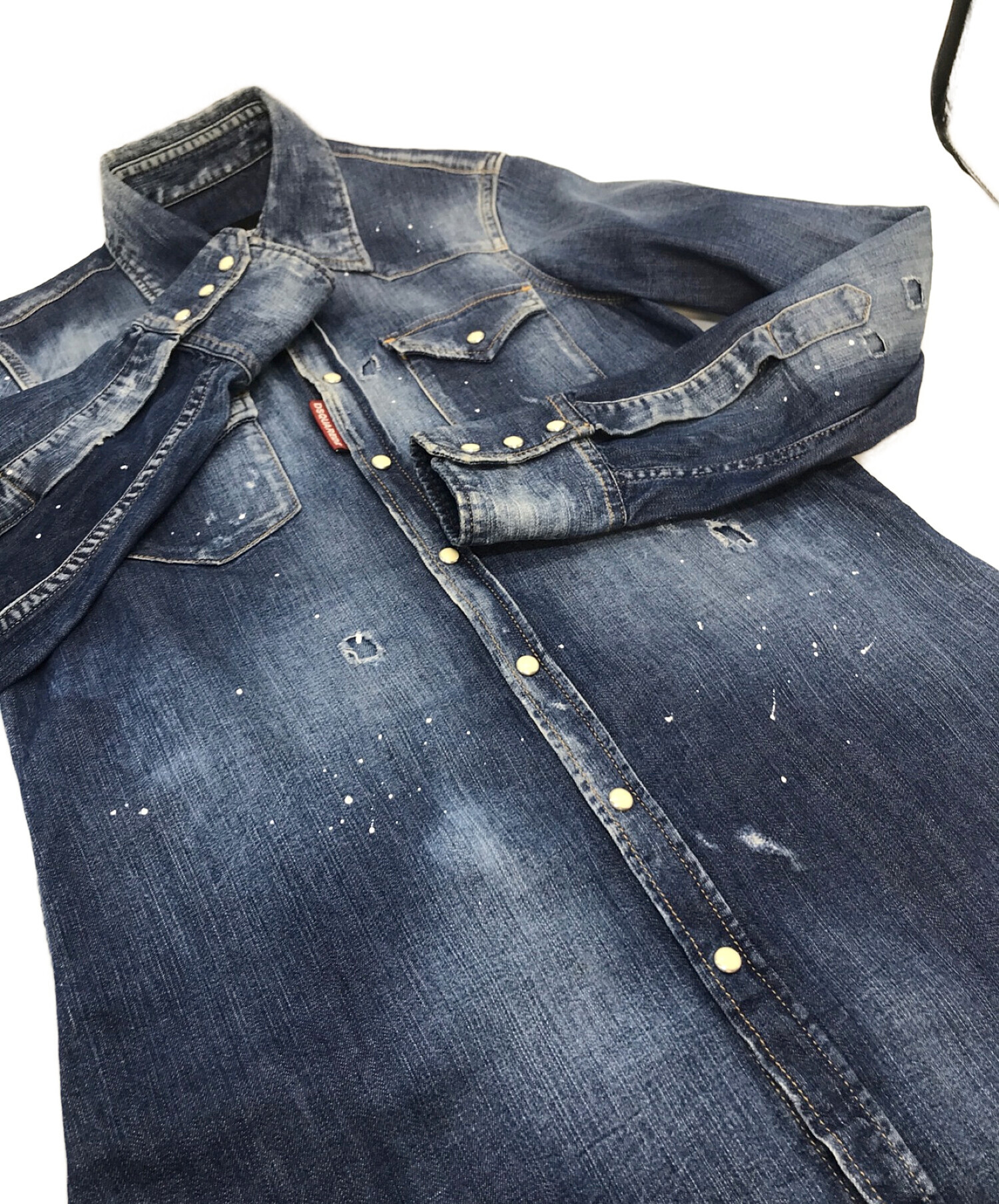 中古・古着通販】DSQUARED2 (ディースクエアード) ペイントダメージ 