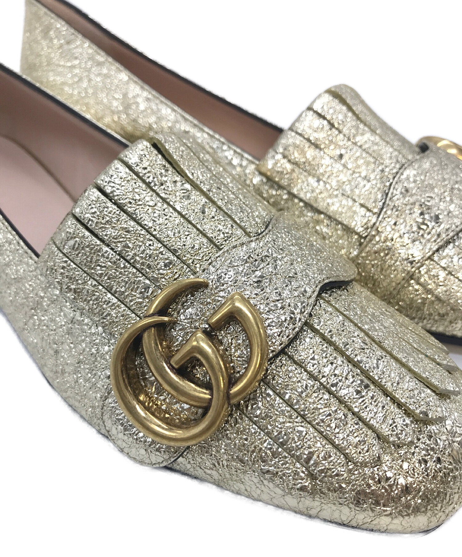 中古・古着通販】GUCCI (グッチ) GGマーモント・メタリックラミネート