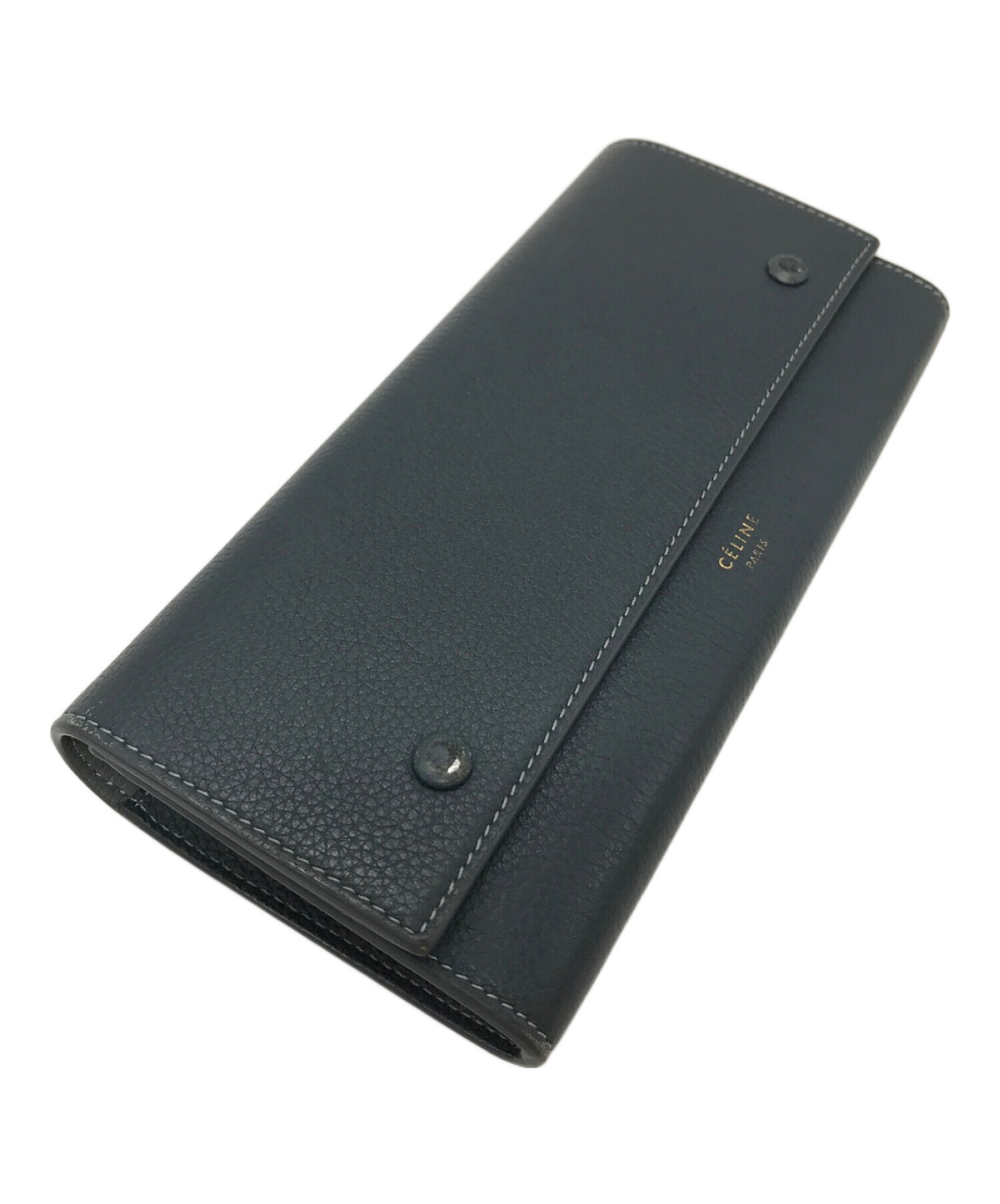 中古・古着通販】CELINE (セリーヌ) CELINE 長財布 U-TN-1108 ブルー 