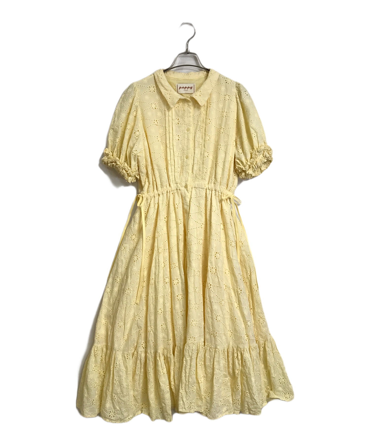 中古・古着通販】POPPY (ポピー) cotton lace flower one piece 半袖 