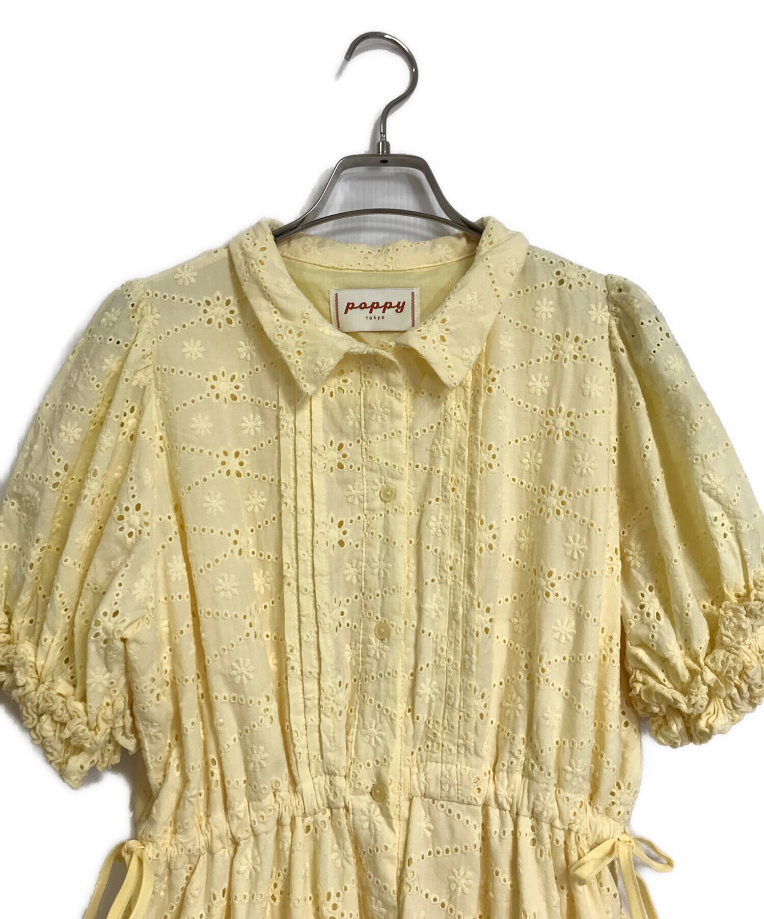 中古・古着通販】POPPY (ポピー) cotton lace flower one piece 半袖 