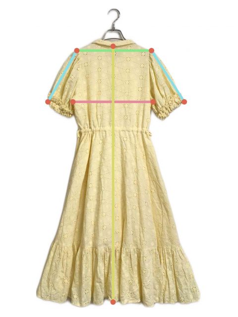 中古・古着通販】POPPY (ポピー) cotton lace flower one piece 半袖 