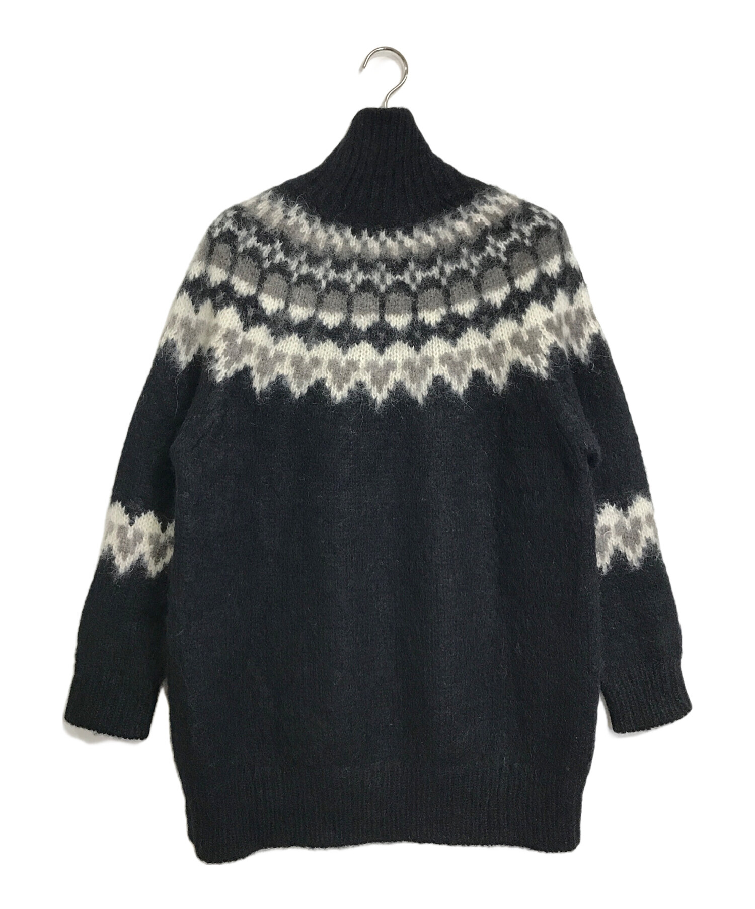 極美品✨バトナー ニット チュニック ハイネック ノルディック モヘヤ アルパカ 極美品✨バトナー ニット チュニック ハイネック ノルディック モヘヤ