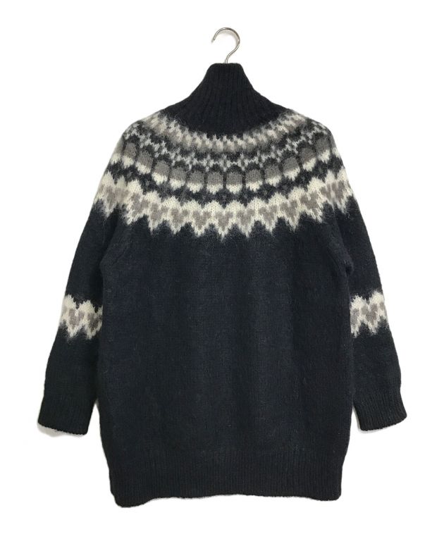 極美品✨バトナー ニット チュニック ハイネック ノルディック モヘヤ アルパカ 中古・古着通販】BATONER (バトナ―) モヘアノルディックタートルネック