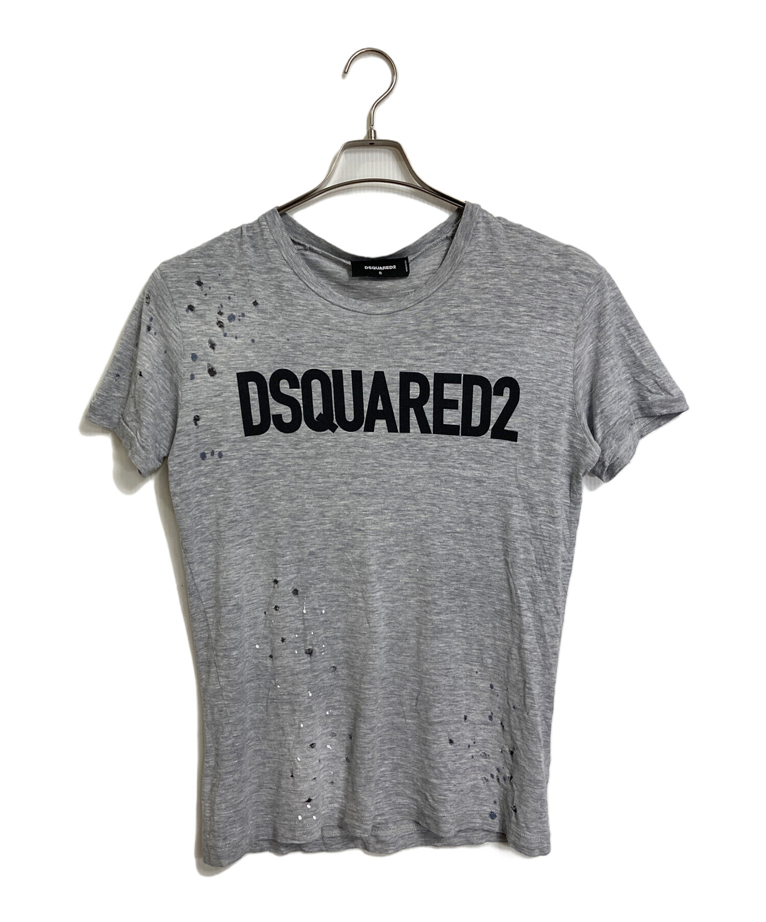 中古・古着通販】DSQUARED2 (ディースクエアード) ダメージTシャツ 