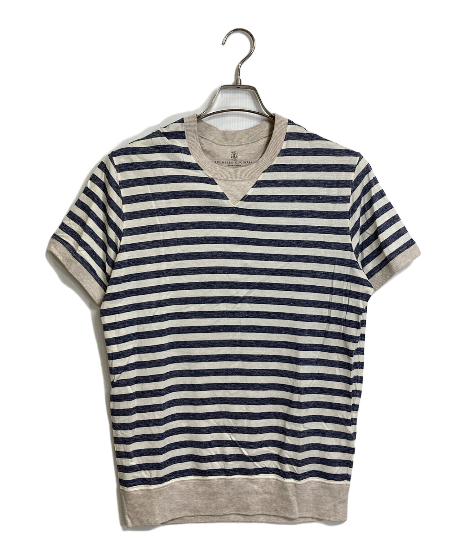 中古・古着通販】BRUNELLO CUCINELLI (ブルネロクチネリ) ボーダーT 