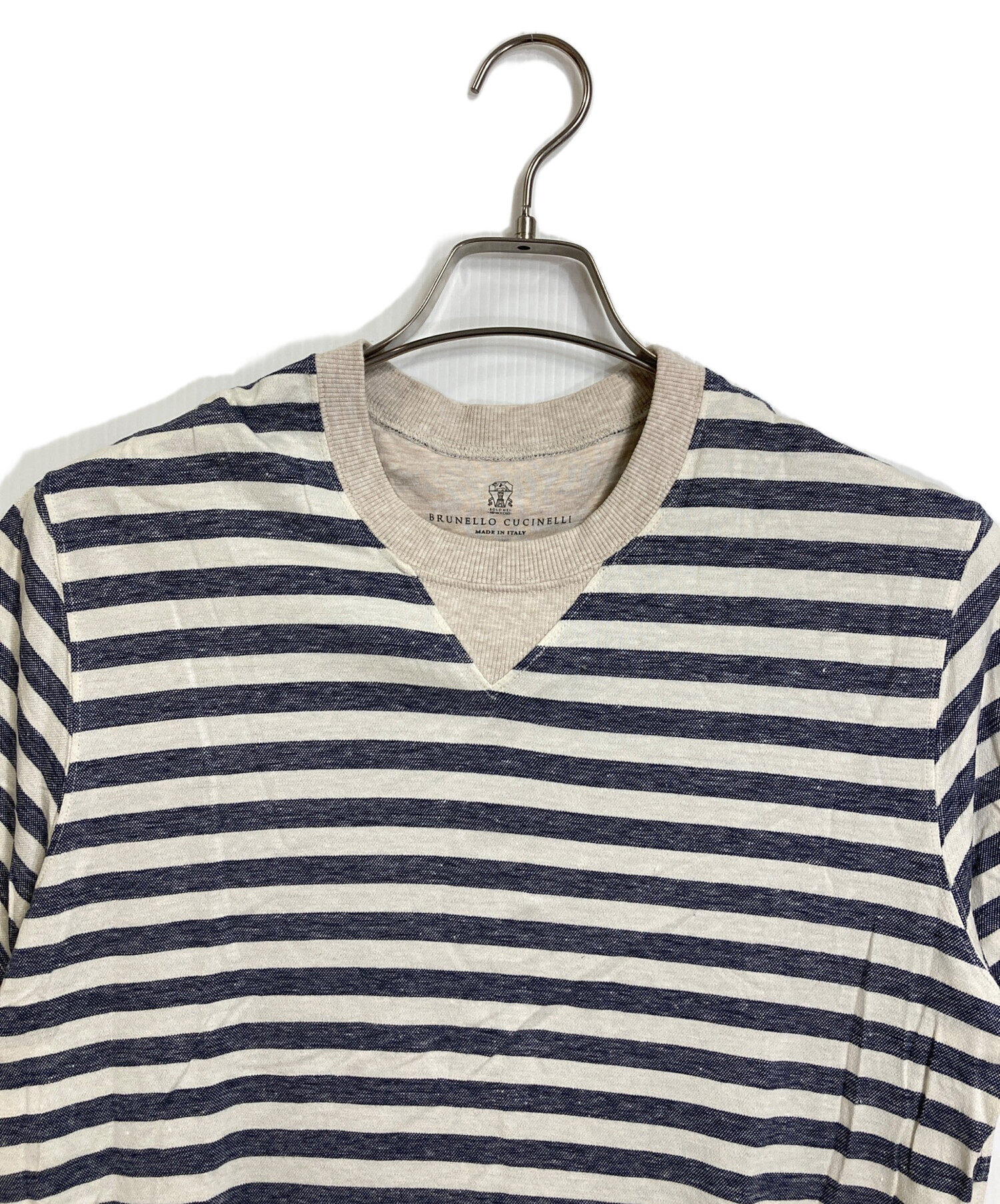 中古・古着通販】BRUNELLO CUCINELLI (ブルネロクチネリ) ボーダーT 