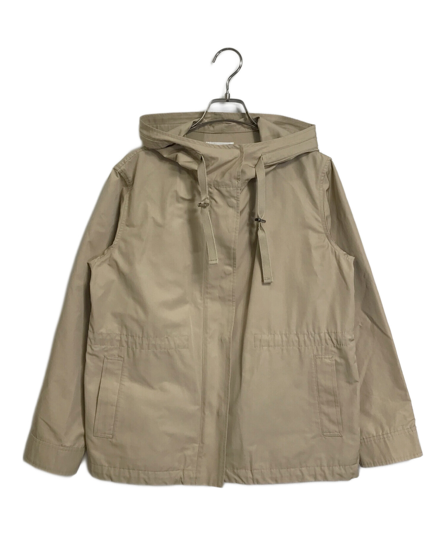 23区 ライトタッサーフーデットブルゾン 36 ベージュ 23区ブルゾン