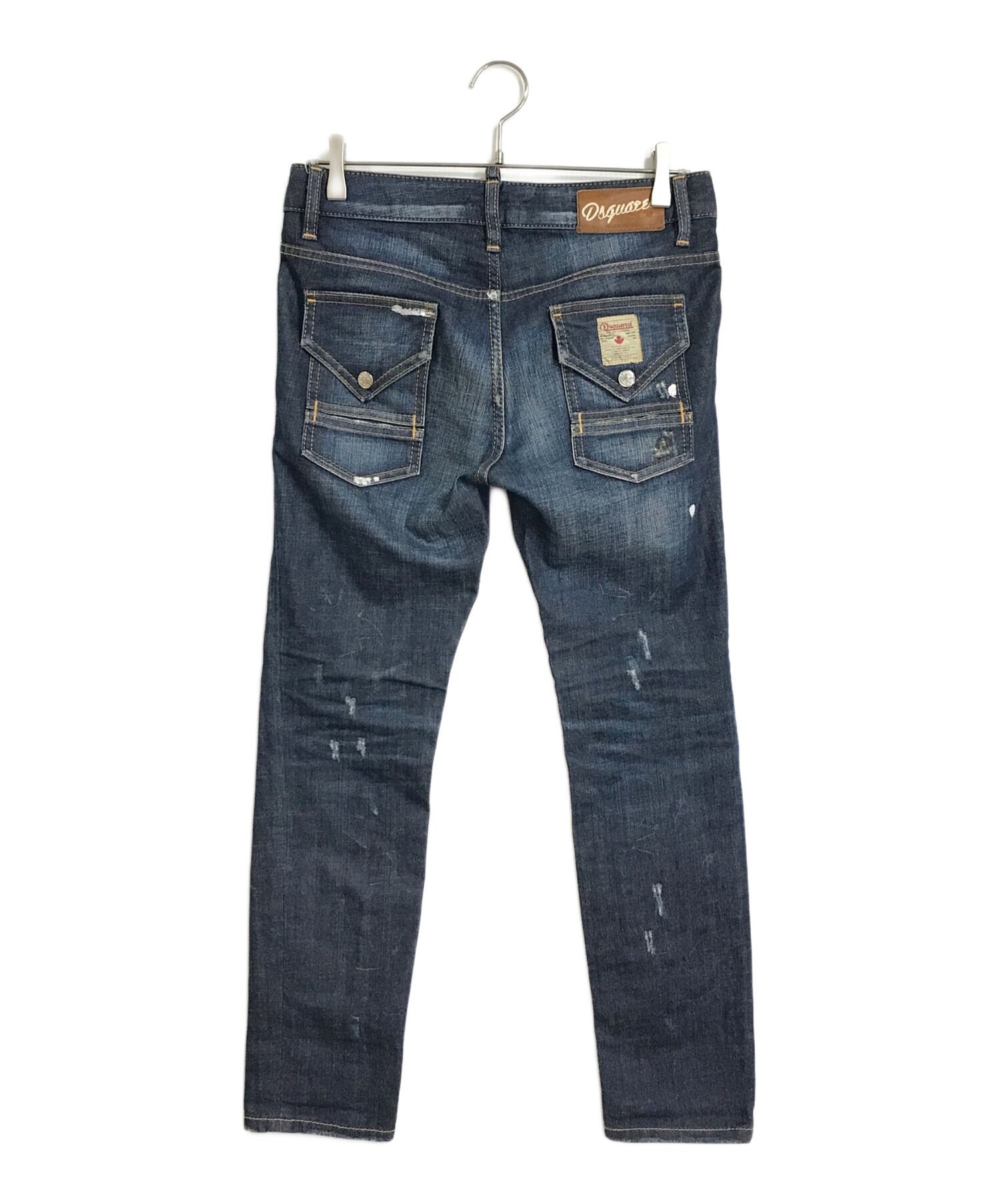 DSQUARED2正規品ダメージ加工ブルーデニムジーンズ38 DSQUARED2 DSQUARED2正規品ダメージ加工ブルーデニムジーンズ38 DSQUARED2
