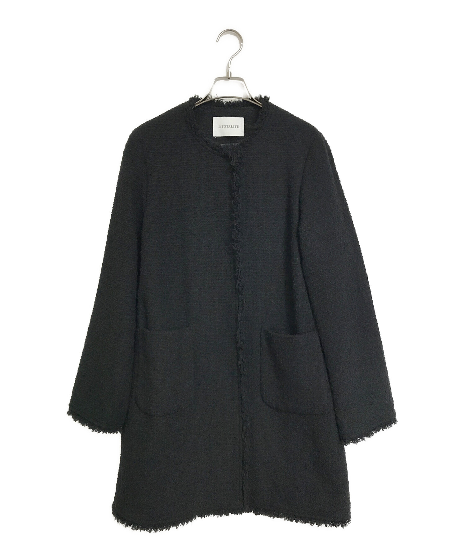 中古・古着通販】La TOTALITE (ラ ト―タリテ) ツイードノーカラー 