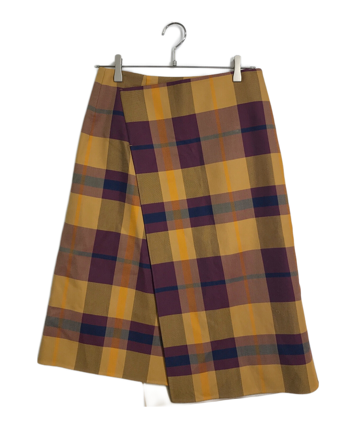 中古・古着通販】Drawer (ドゥロワー) ウール混チェックダブルフェイス