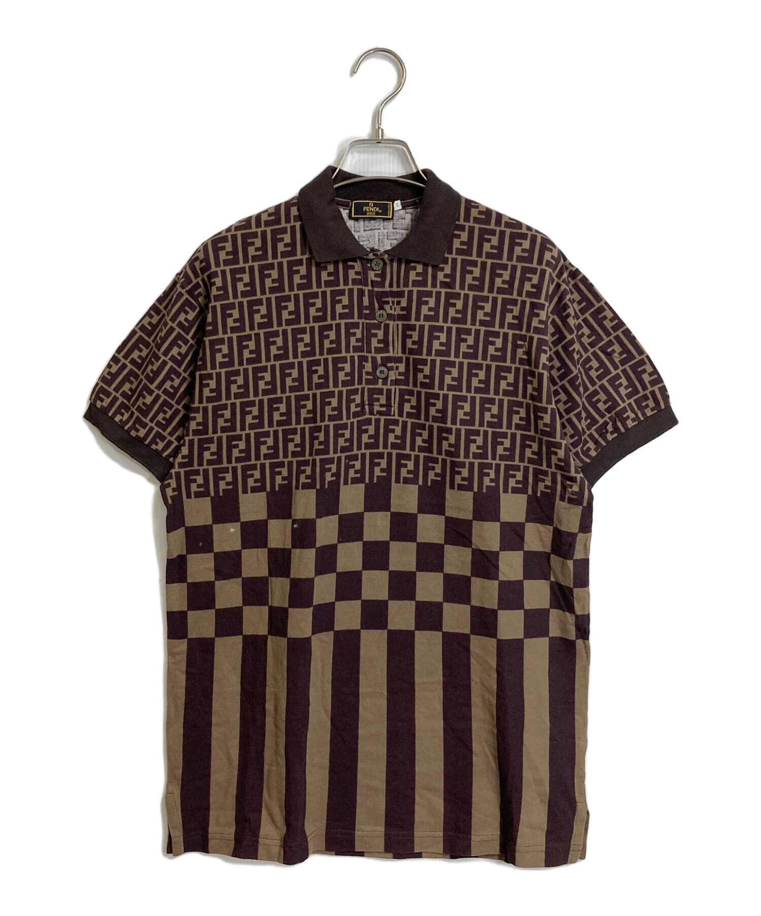 ヴィンテージ】フェンディ FENDI ポロシャツ フェンディ FENDI ズッカ