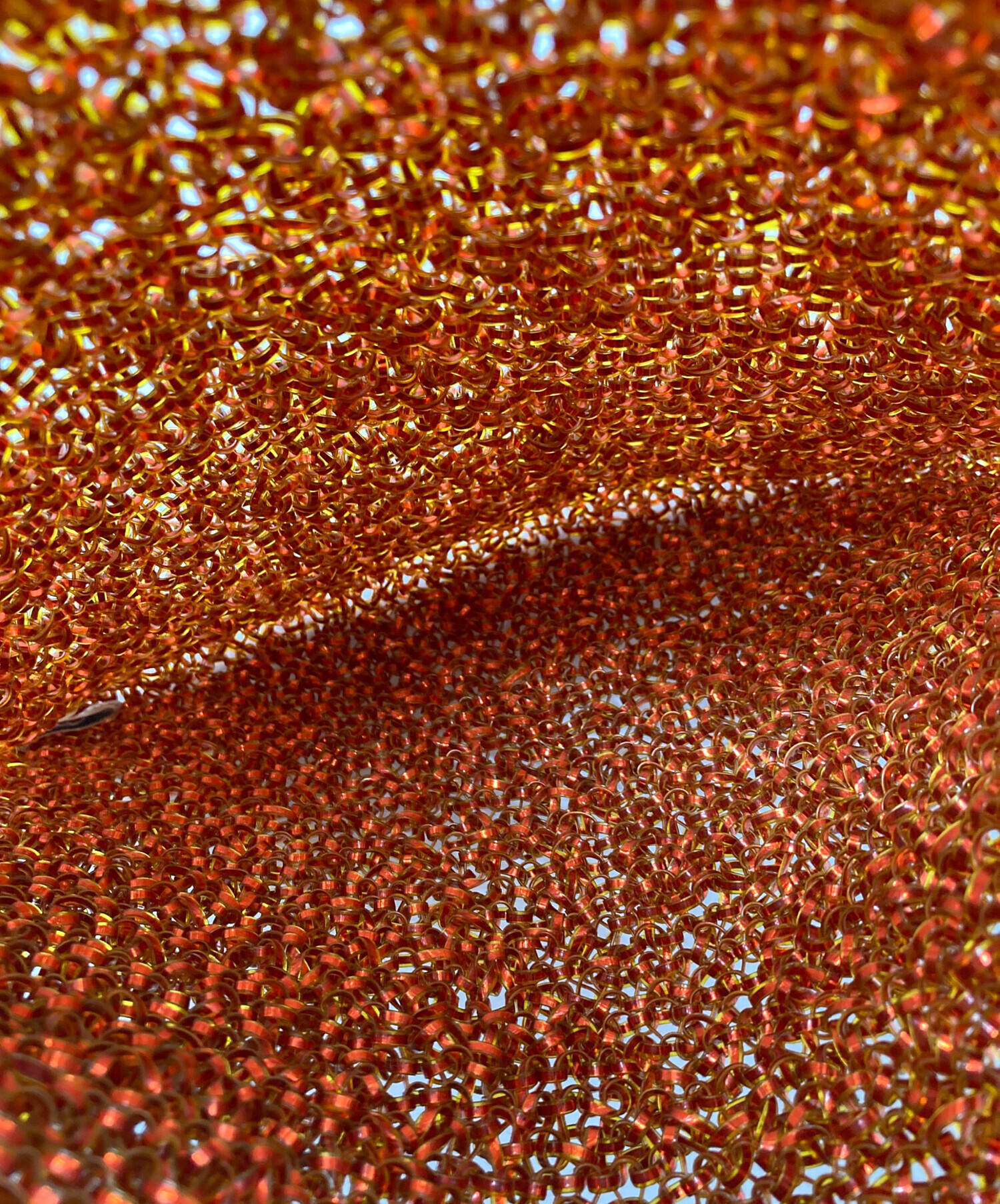 ANTEPRIMA アンテプリマ　ワイヤーバッグ　ビーズハンドバッグ オレンジ ANTEPRIMA アンテプリマ ワイヤーバッグ ビーズハンドバッグ