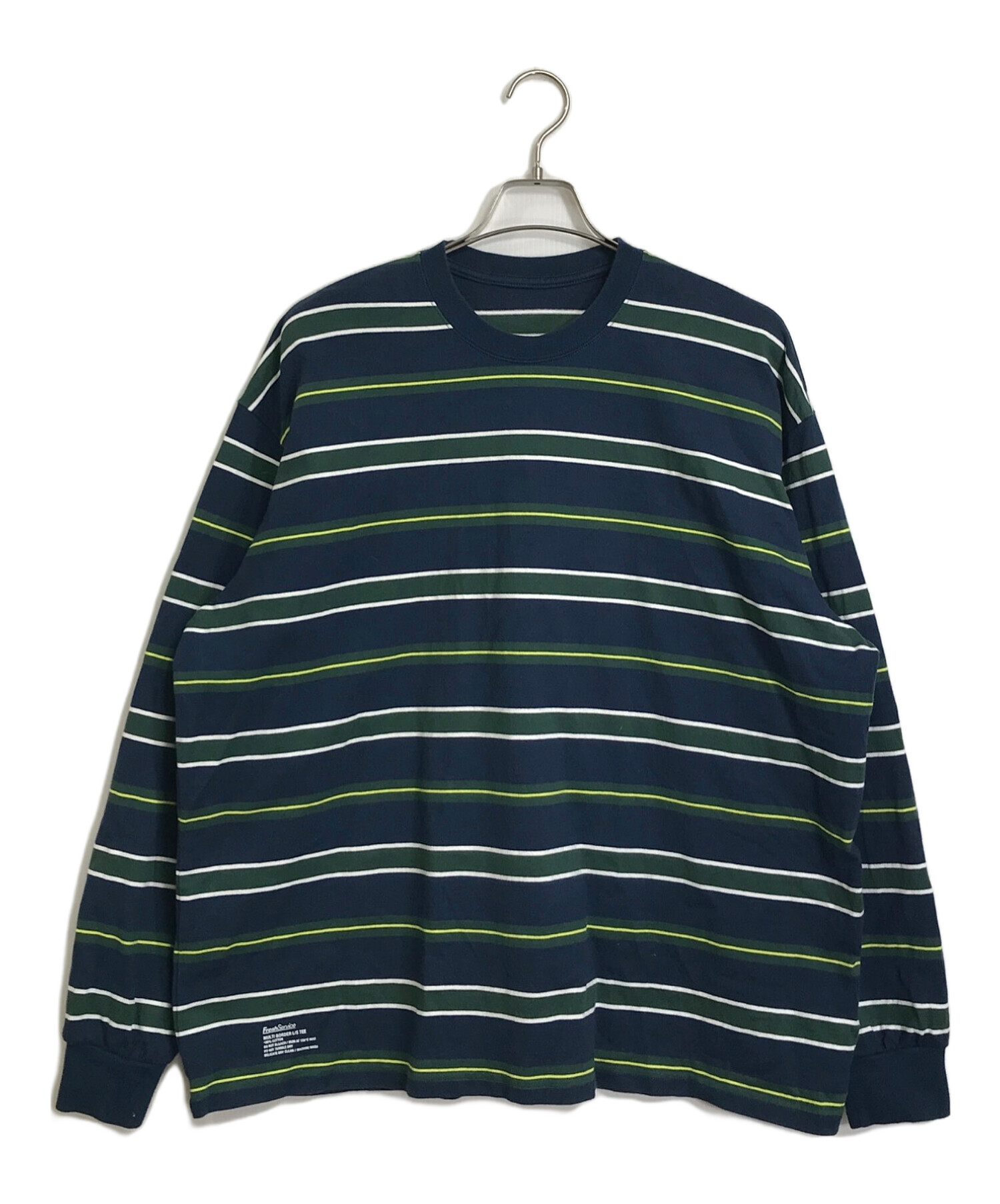 【新品】　freshservice ボーダー カットソー ロンT サイズフリー 中古・古着通販】FreshService (フレッシュサービス) ボーダー