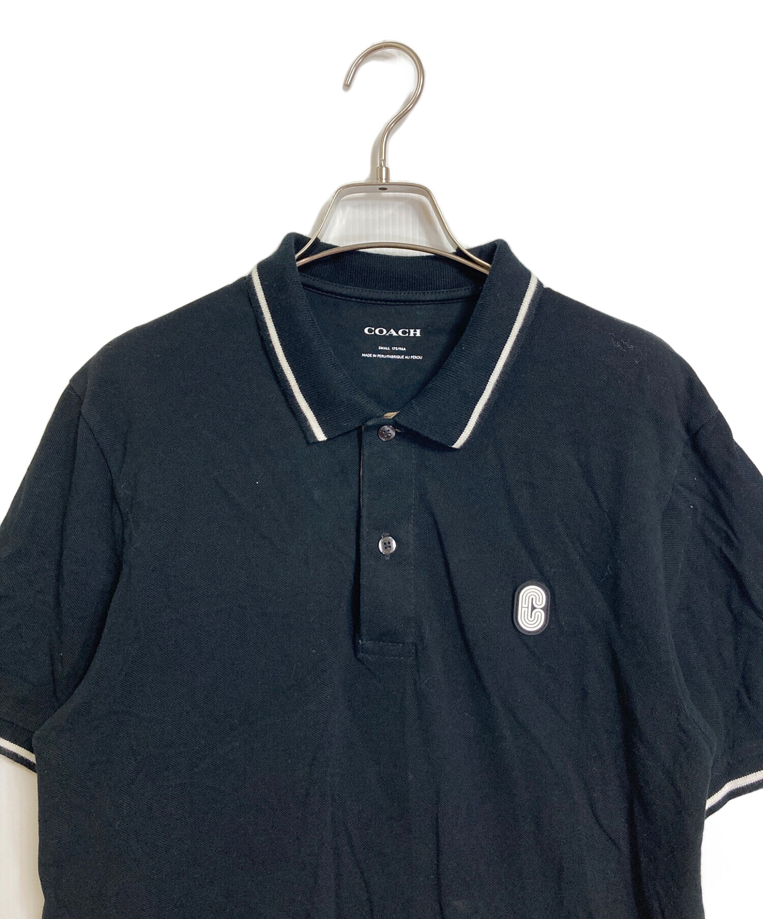 中古・古着通販】COACH (コーチ) ポロ ウィズ シグネチャー ディテール 