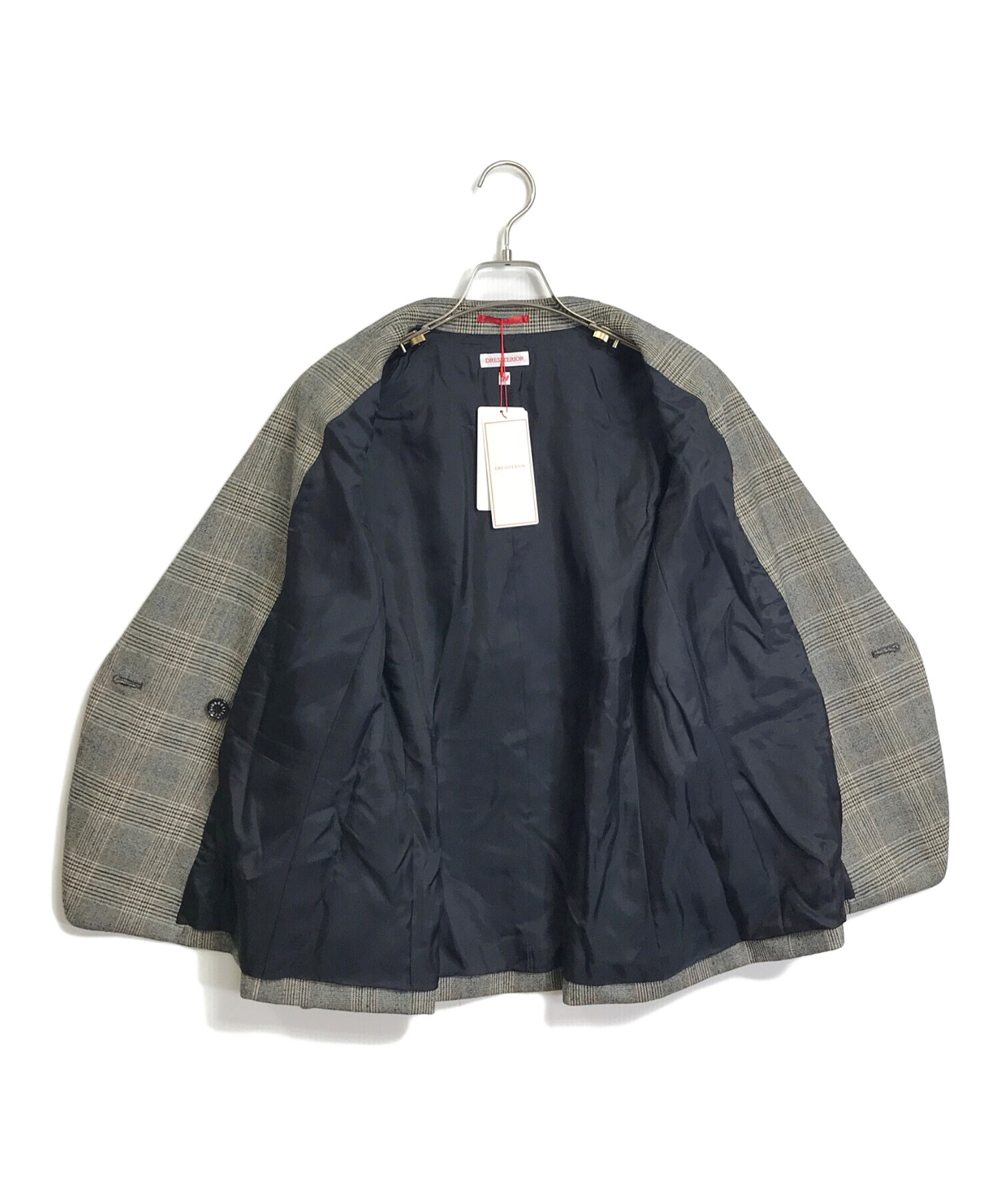 中古・古着通販】DRESSTERIOR (ドレステリア) グレンチェックダブル 