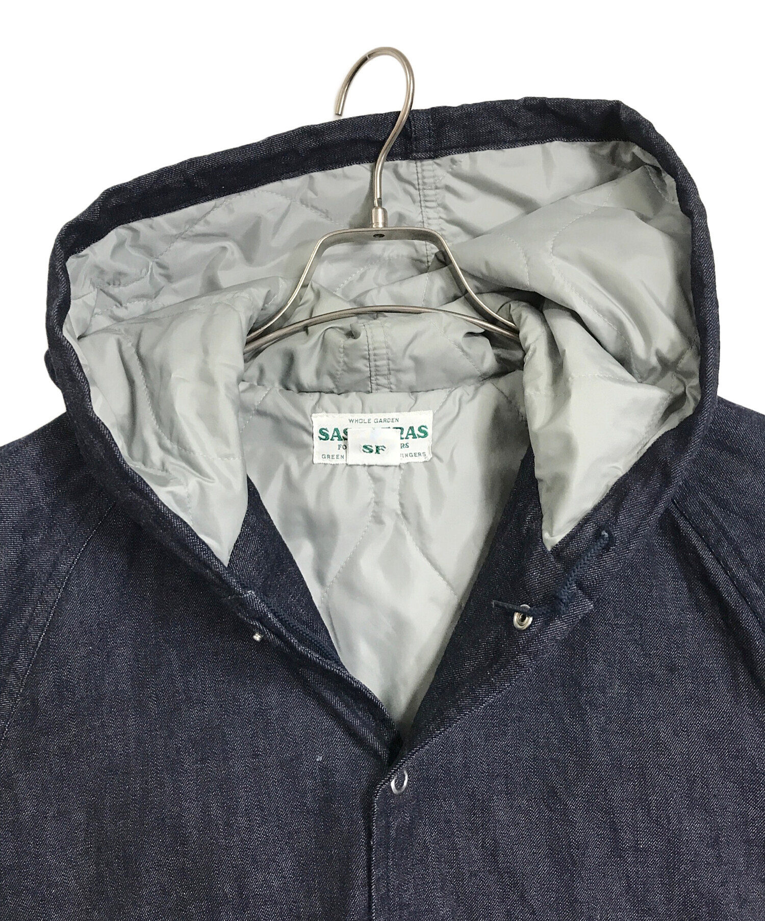 中古・古着通販】SASSAFRAS (ササフラス) フードデニムジャケット 中綿 