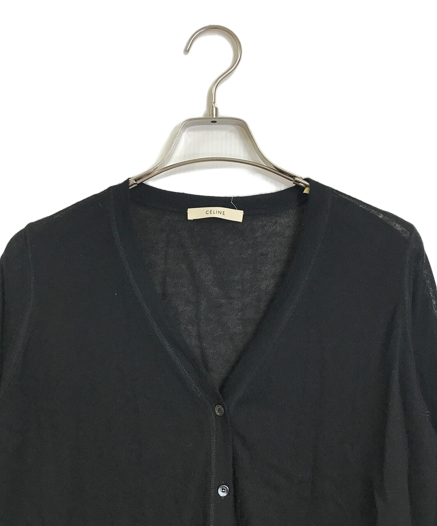 【美品・最終値下げ】CELINE ブラック カーディガン CELINE ブラック カーディガン M
