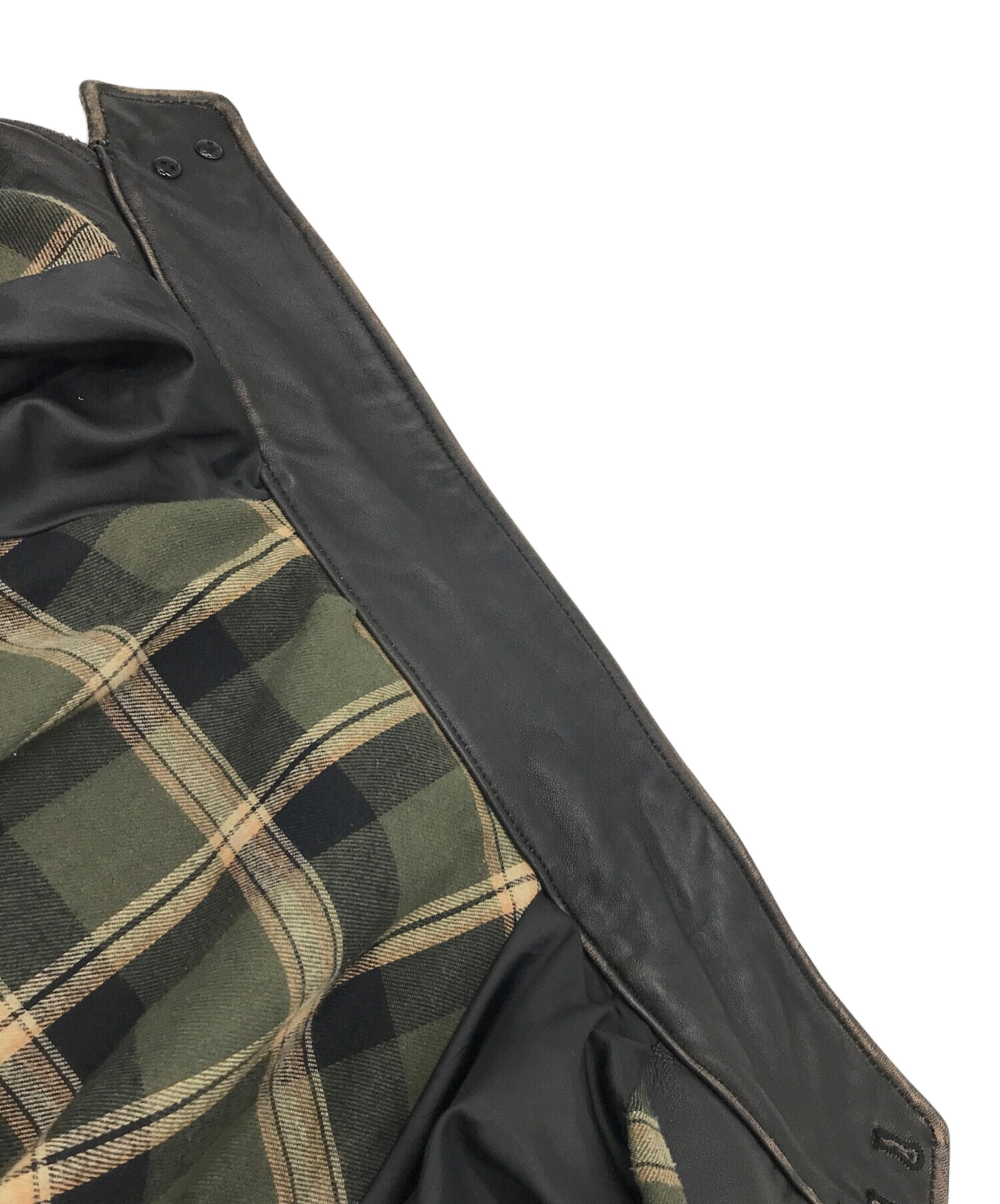 中古・古着通販】VAN (ヴァン) バックロゴレザージャケット レザー