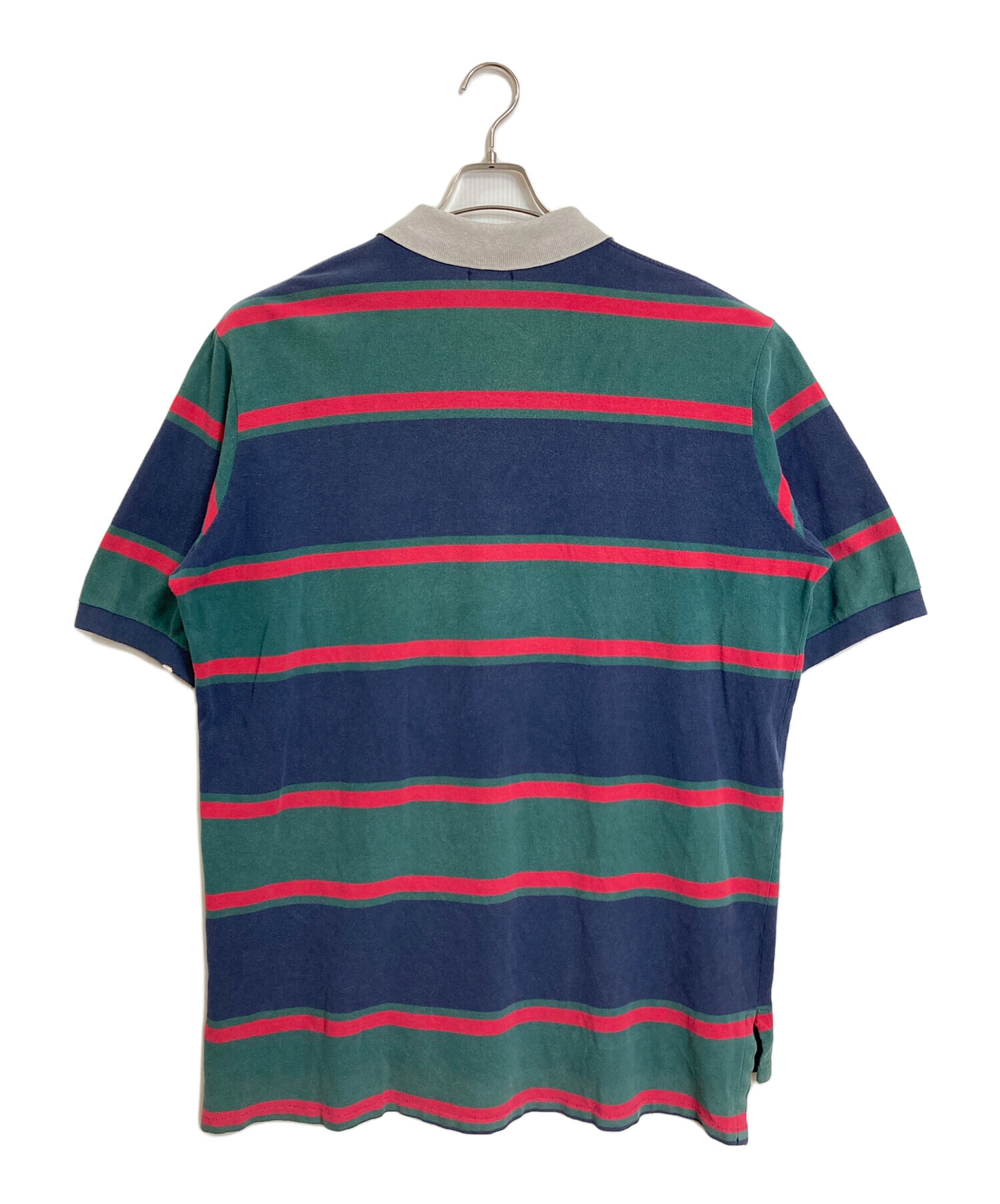 【未使用 XXL】RRL ボーダーポロシャツ プルオーバー 半袖 胸ポケ 中古・古着通販】POLO RALPH LAUREN (ポロ・ラルフローレン