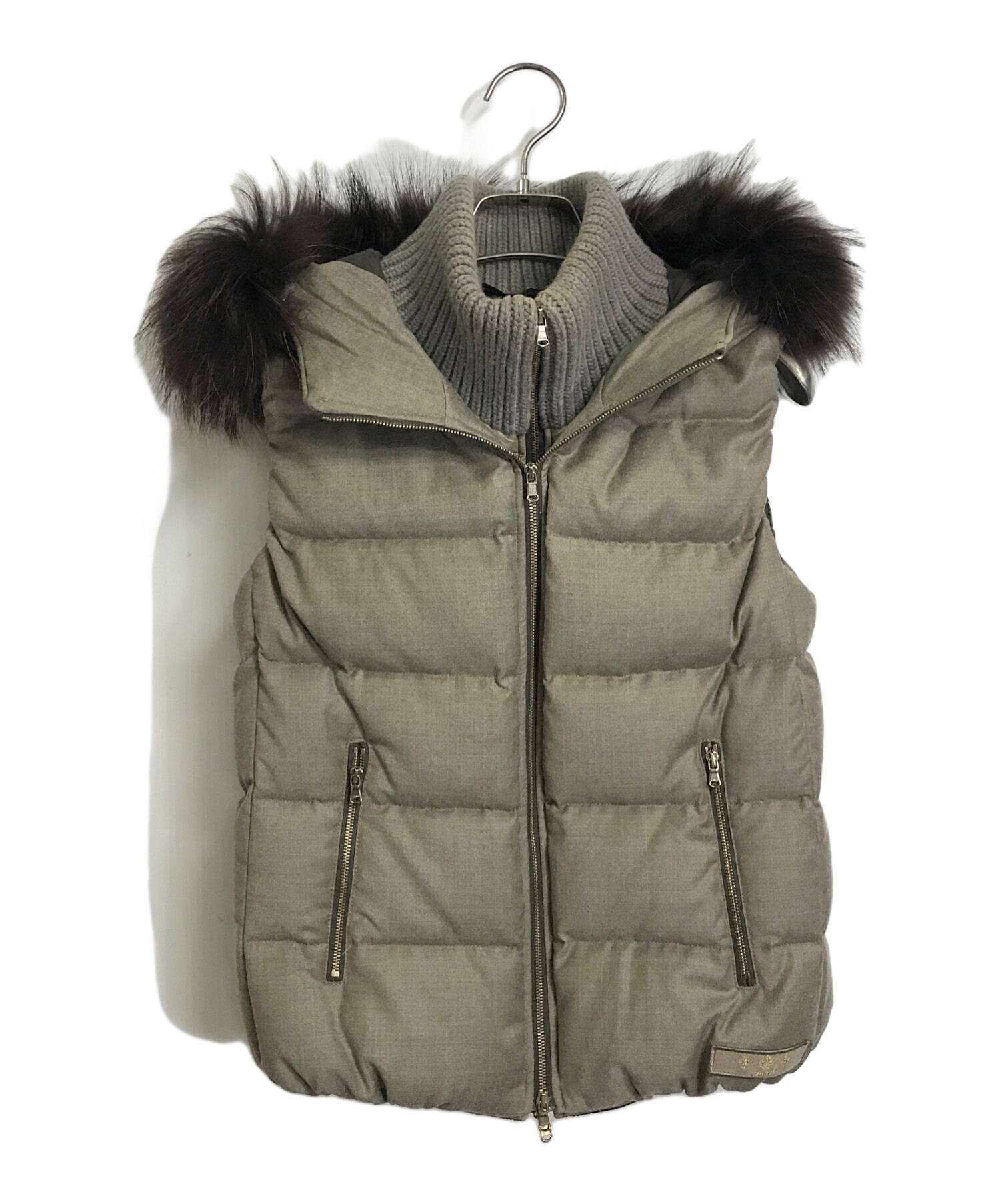 中古・古着通販】TATRAS (タトラス) ファグリアダウンベスト ベージュ