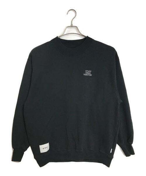 wtaps モックネック スウェット 黒03(WTAPS ダブルタップス wtaps モックネック スウェット 黒03(WTAPS ダブルタップス
