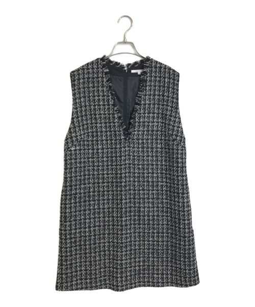 中古・古着通販】CADUNE (カデュネ) ツイードミニジャンスカ ブラック