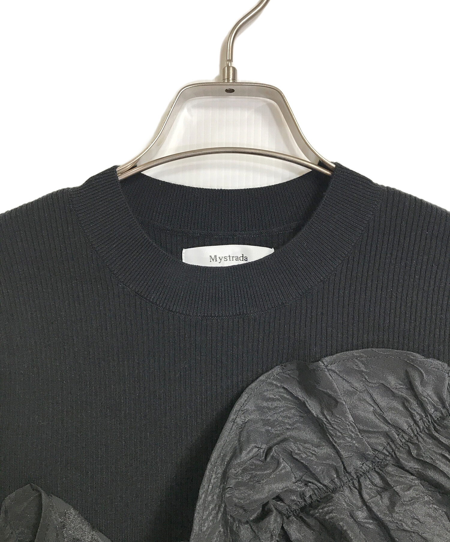 中古・古着通販】Mystrada (マイストラーダ) 長袖アシメフリルニット